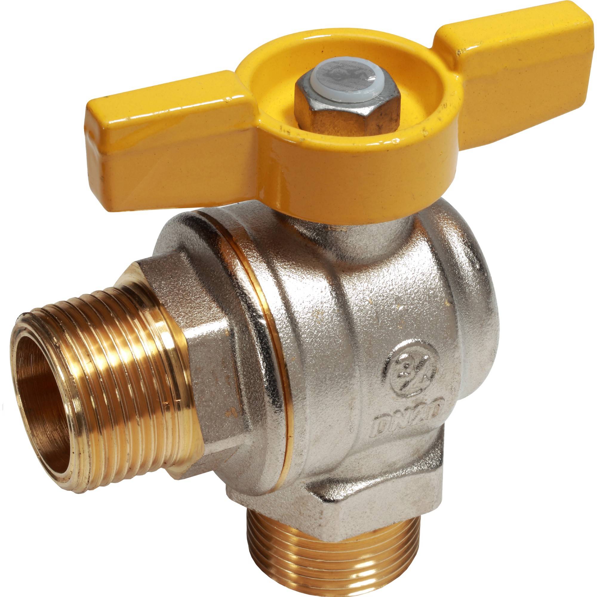 Кран шаровой Giacomini R782GB угловой полнопроходной НР 1/2 R782GBX003