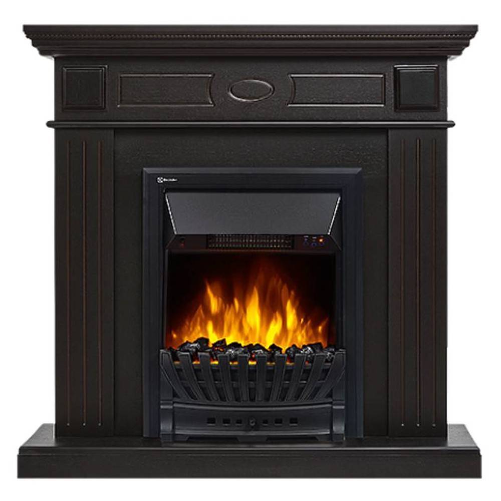 Портал для электрокамина Firelight Bianco Classic черная эмаль НС-1536141