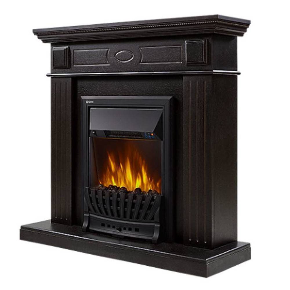 Портал для электрокамина Firelight Bianco Classic черная эмаль НС-1536141