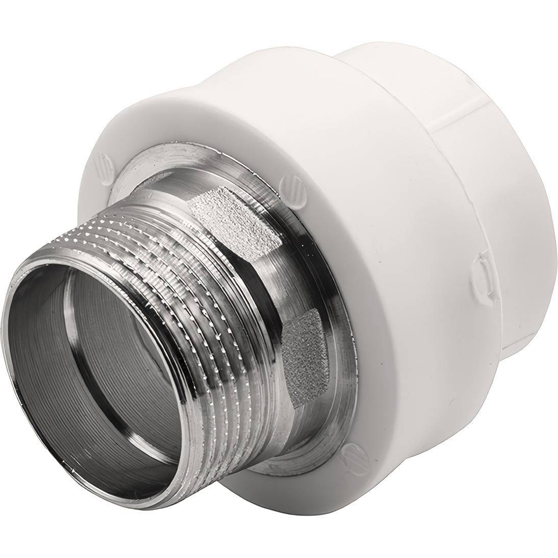 Муфта комбинированная THERMOLIGHT PP-R НР 40х1 1/4 под ключ белая НС-1620513