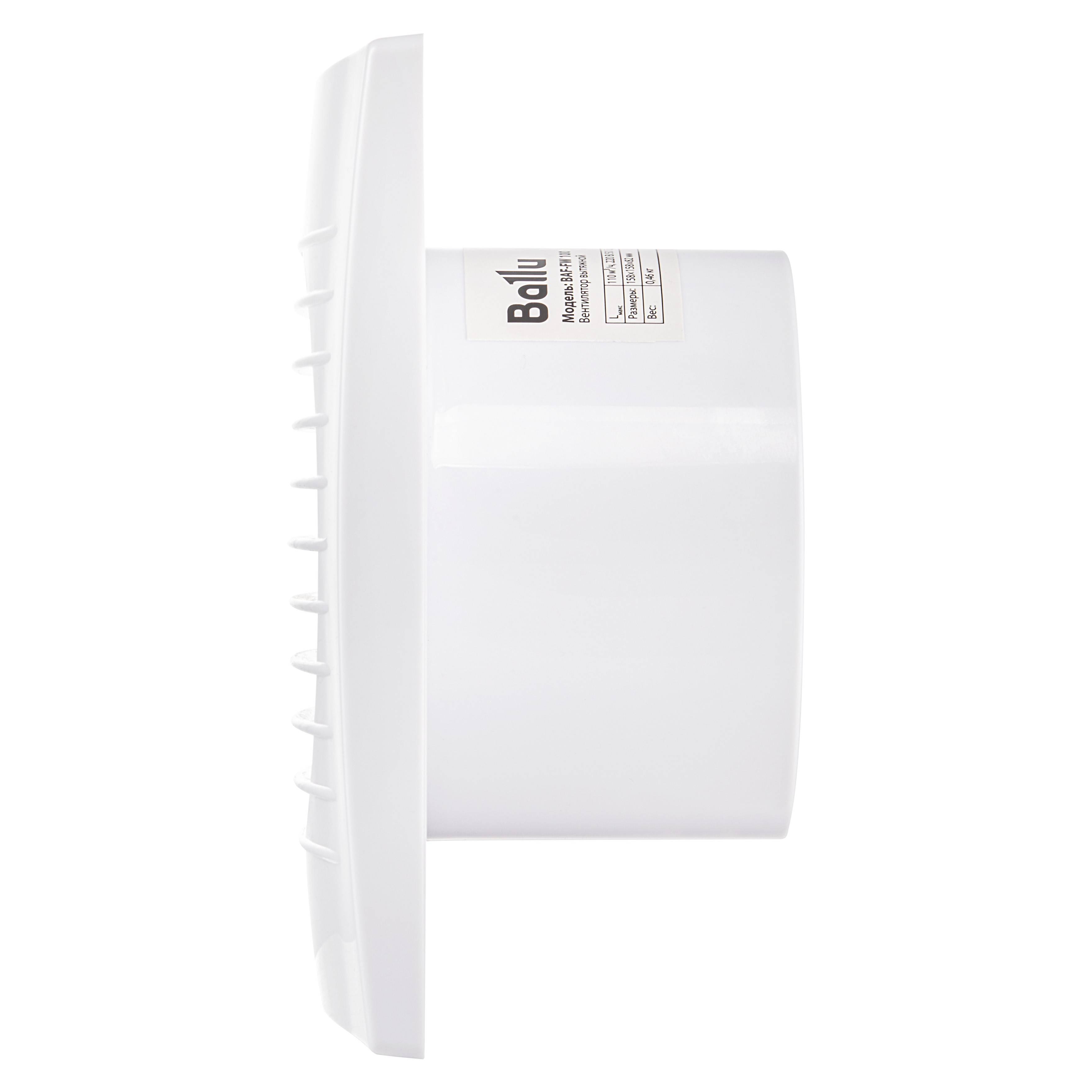 Вентилятор вытяжной Ballu BAF-FW 100 N с антимоскитной сеткой 1606093
