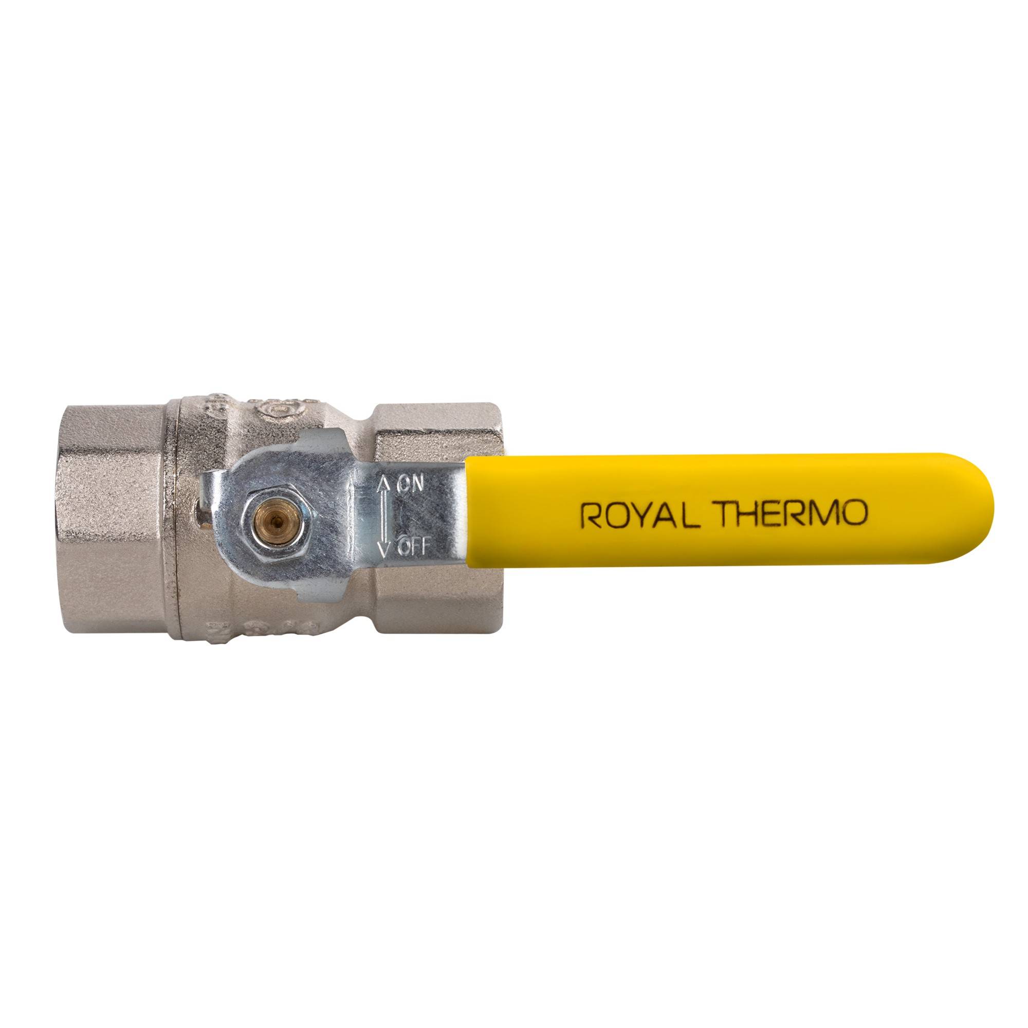 Кран шаровый Royal Thermo EXPERT для газа 3/4 ВВ рычаг НС-1007642