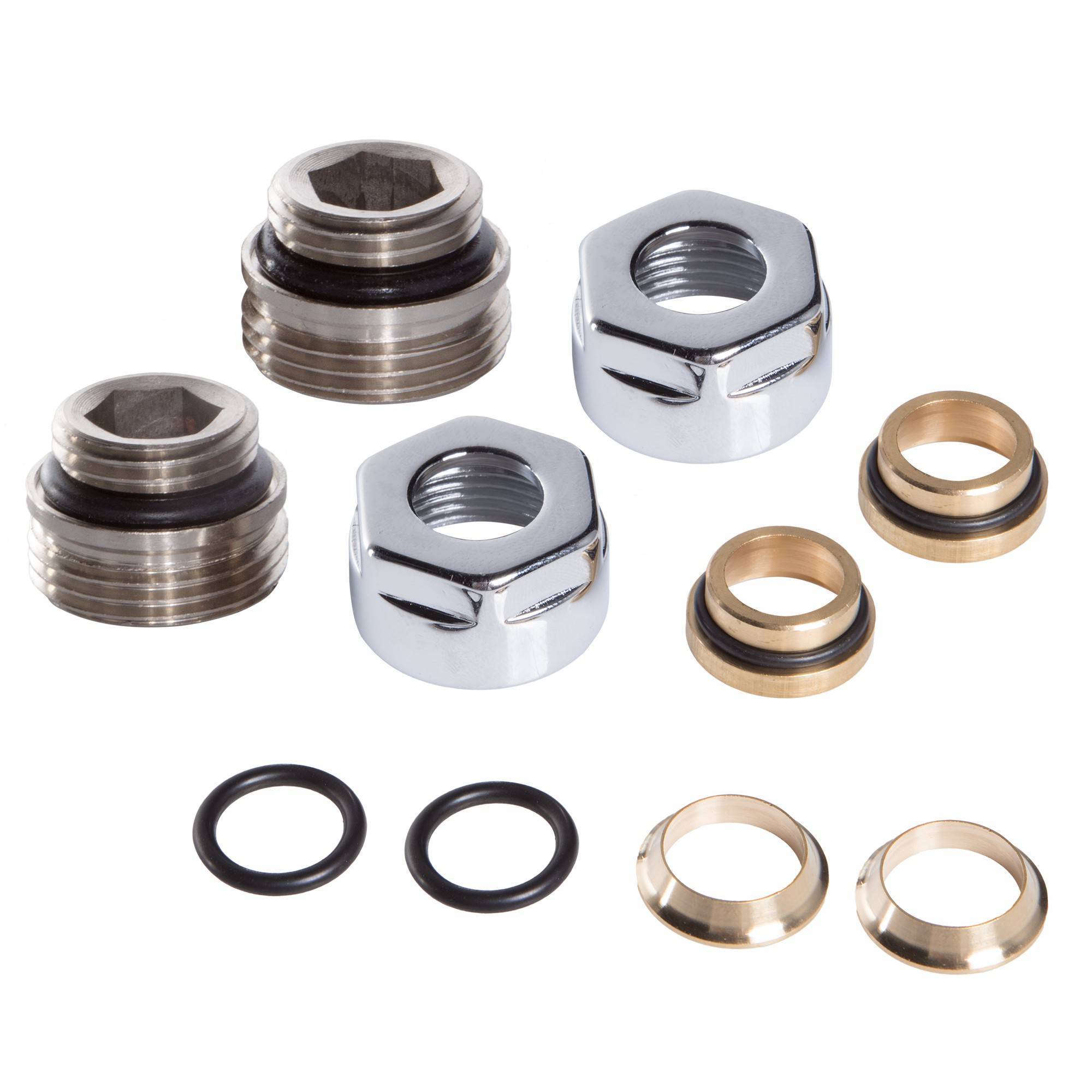 Набор подключения арматуры Royal Thermo Design 1/2 ВР - 15 мм хром НС-1500688