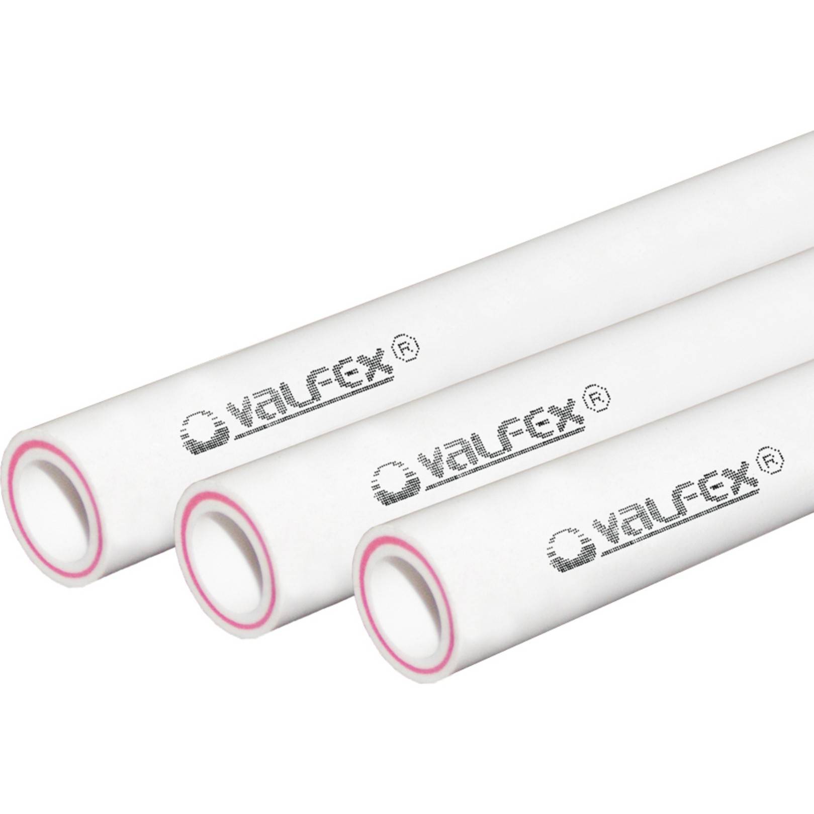 Труба полипропиленовая VALFEX армированная стекловолокном SDR 6 PN25 63x10.5 мм штанга 4 м 1520126