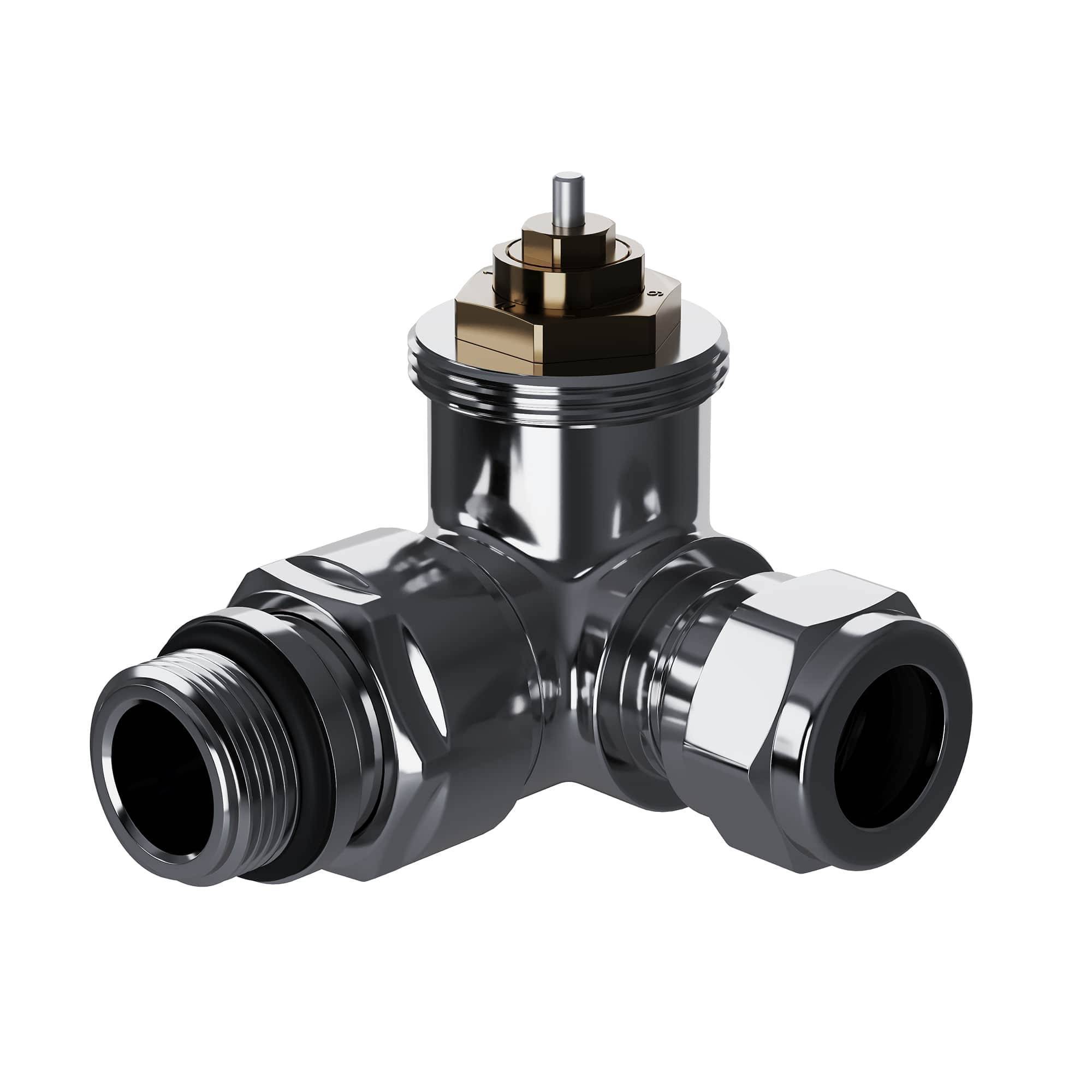 Набор термостатический трехосевой Royal Thermo Design Pro 15 мм M30x1,5 Хром НС-1646646