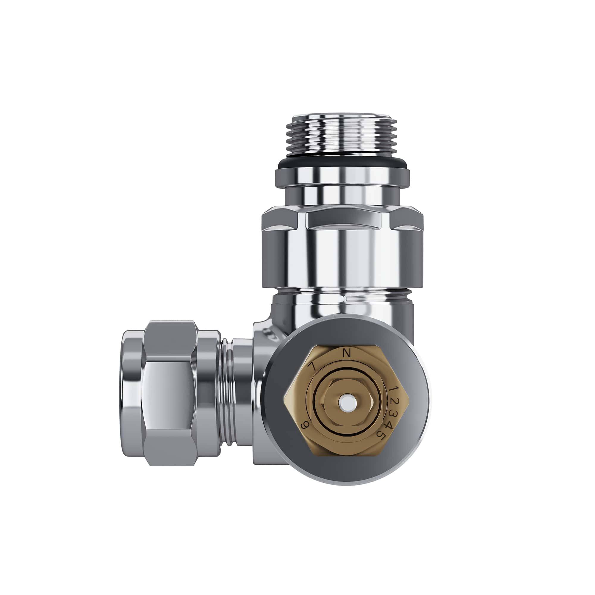 Набор термостатический трехосевой Royal Thermo Design Pro 15 мм M30x1,5 Хром НС-1646646