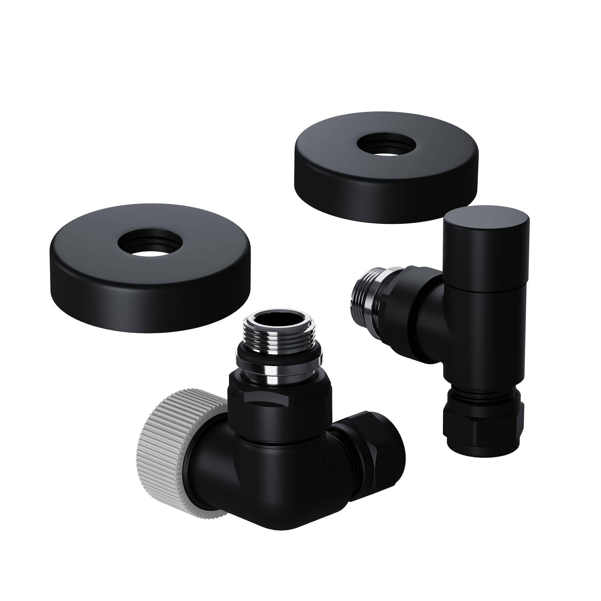 Набор термостатический трехосевой Royal Thermo Design Pro 15 мм M30x1,5 Черный НС-1646647