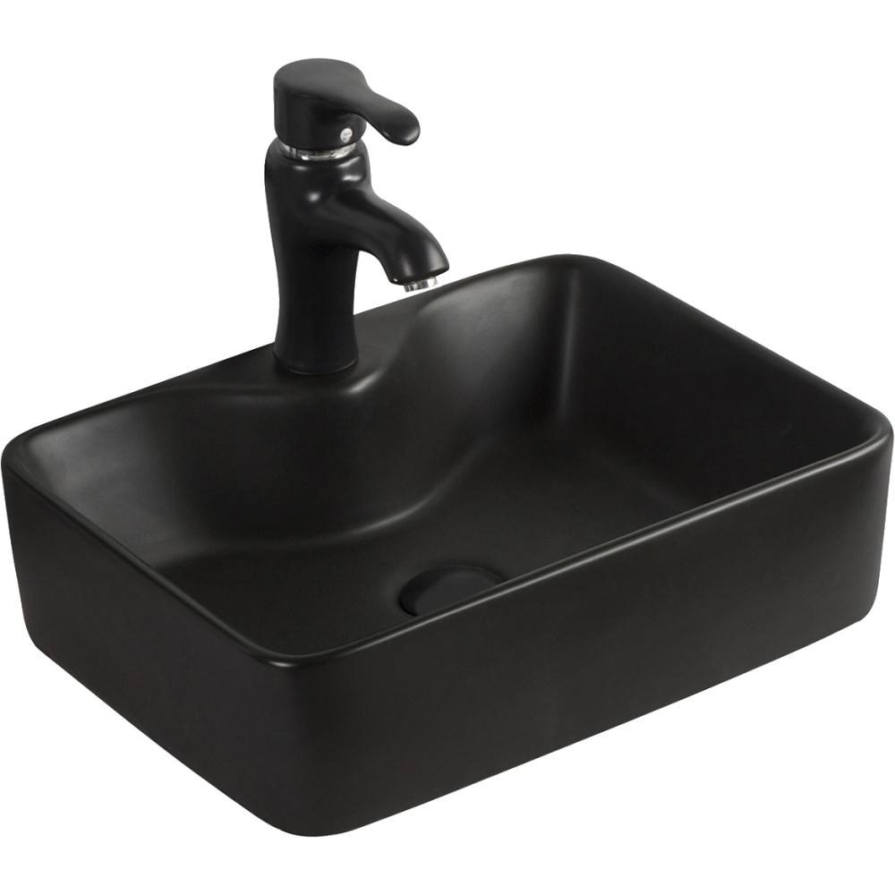 Раковина накладная Orange B01 черный матовый B01-475mb