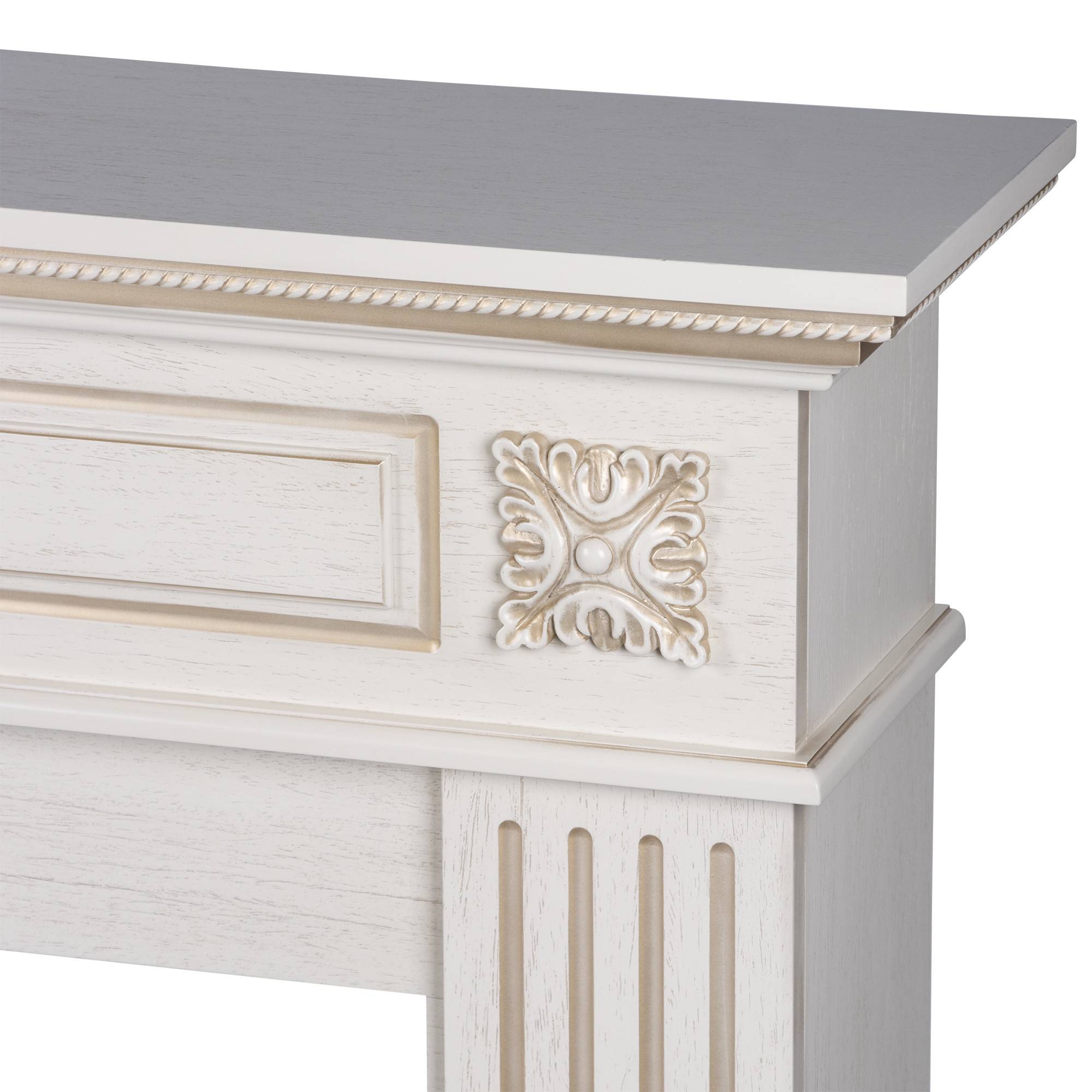 Портал для электрокамина Firelight Siena 42/40/36 слоновая кость с золотой патиной 1672698