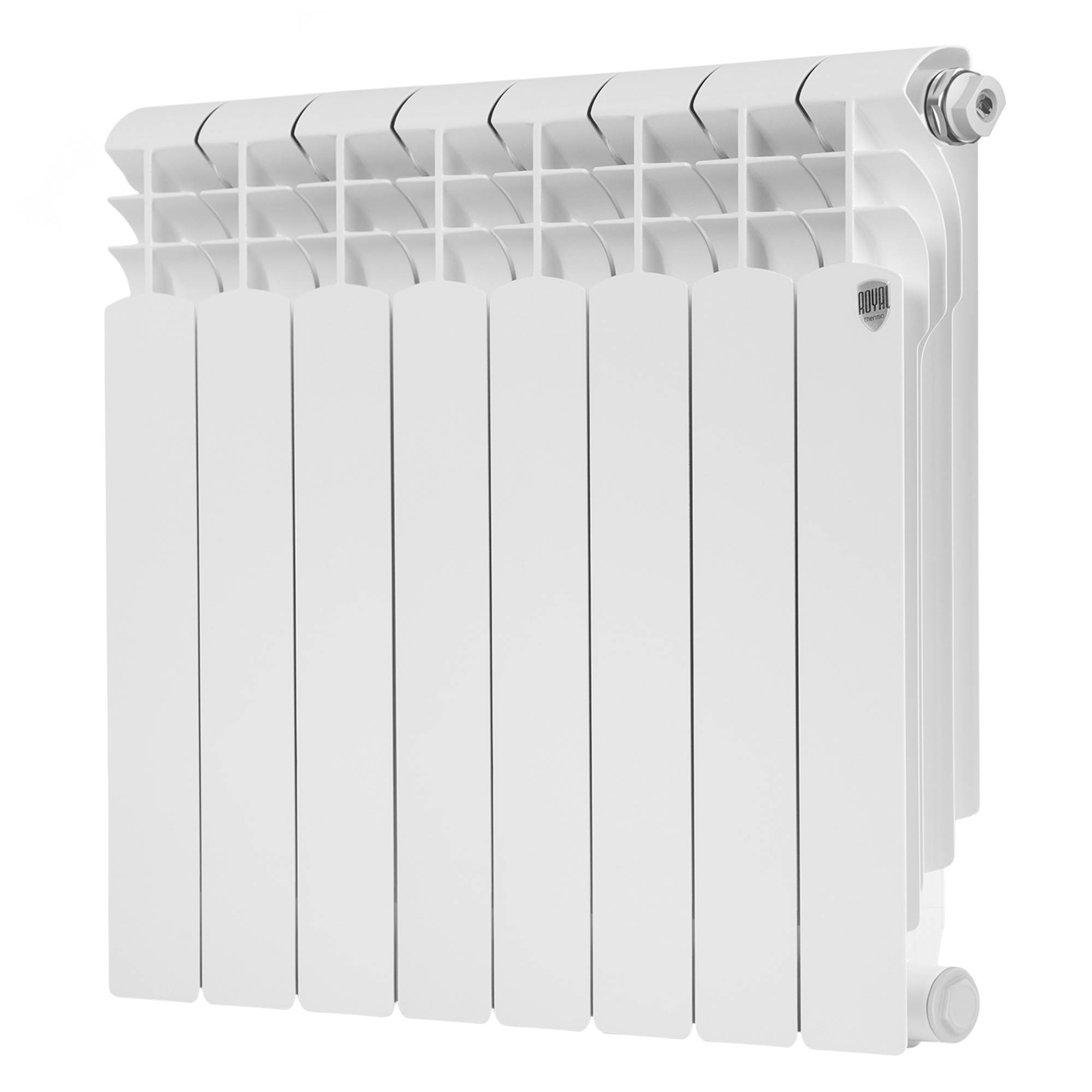 Радиатор биметаллический Royal Thermo MONOBLOCK B 2.0 500 8 секций боковое подключение НС-1483786