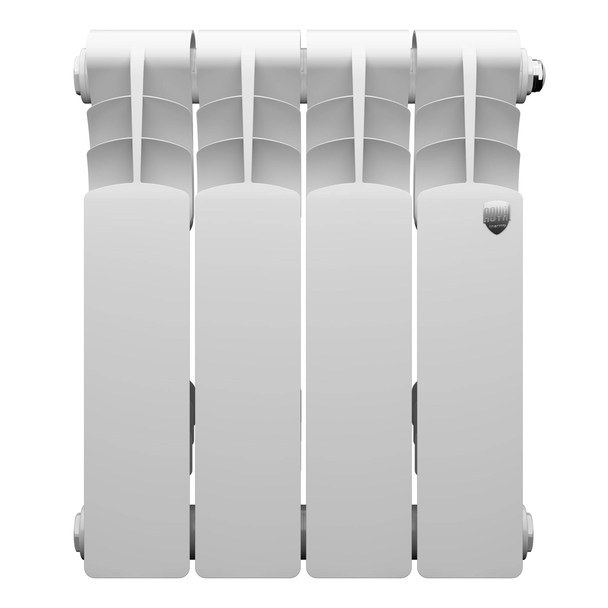 Радиатор биметаллический Royal Thermo Revolution B 350 4 секции боковое подключение 1682414