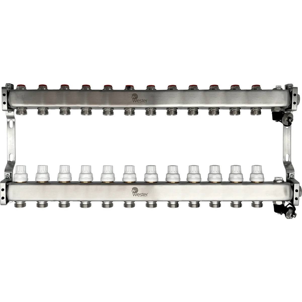 Коллекторный блок из нержавеющей стали Wester MUVS 1x3/4 12 выходов MUVS12134