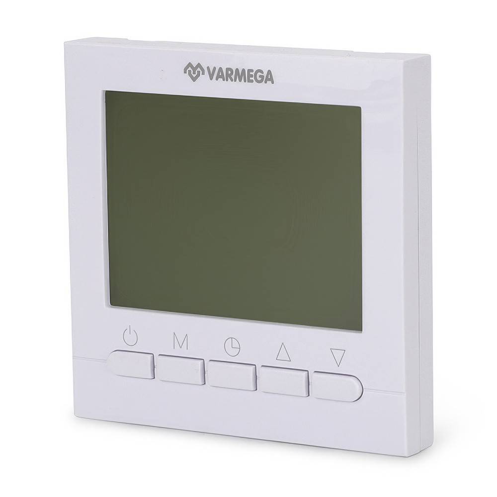 Термостат комнатный Varmega VM19221 проводной белый VM19221