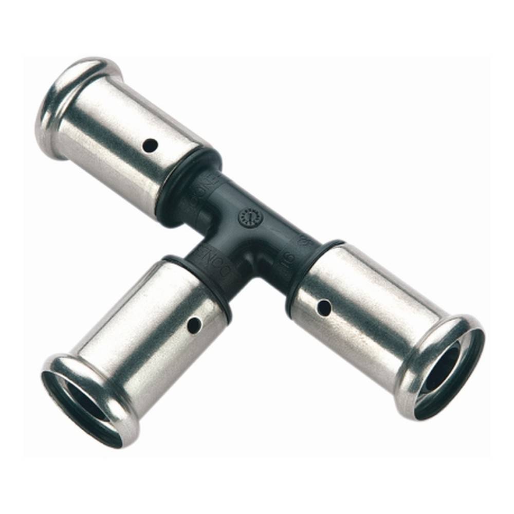 Тройник пресс равнопроходный Henco PVDF 40х40х40 мм 1647392