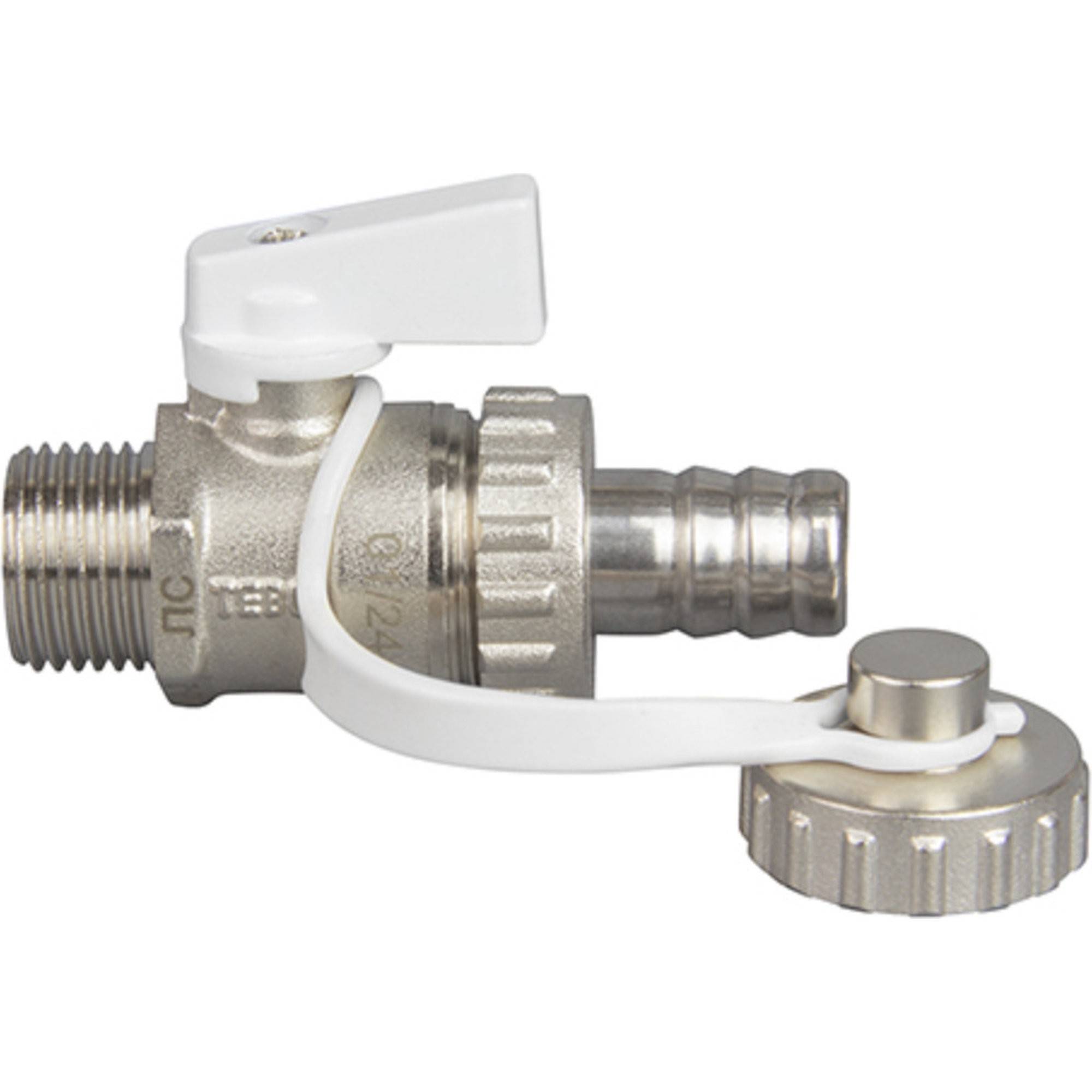 Кран шаровой дренажный TEBO НР 1/2 дюйма 14/112