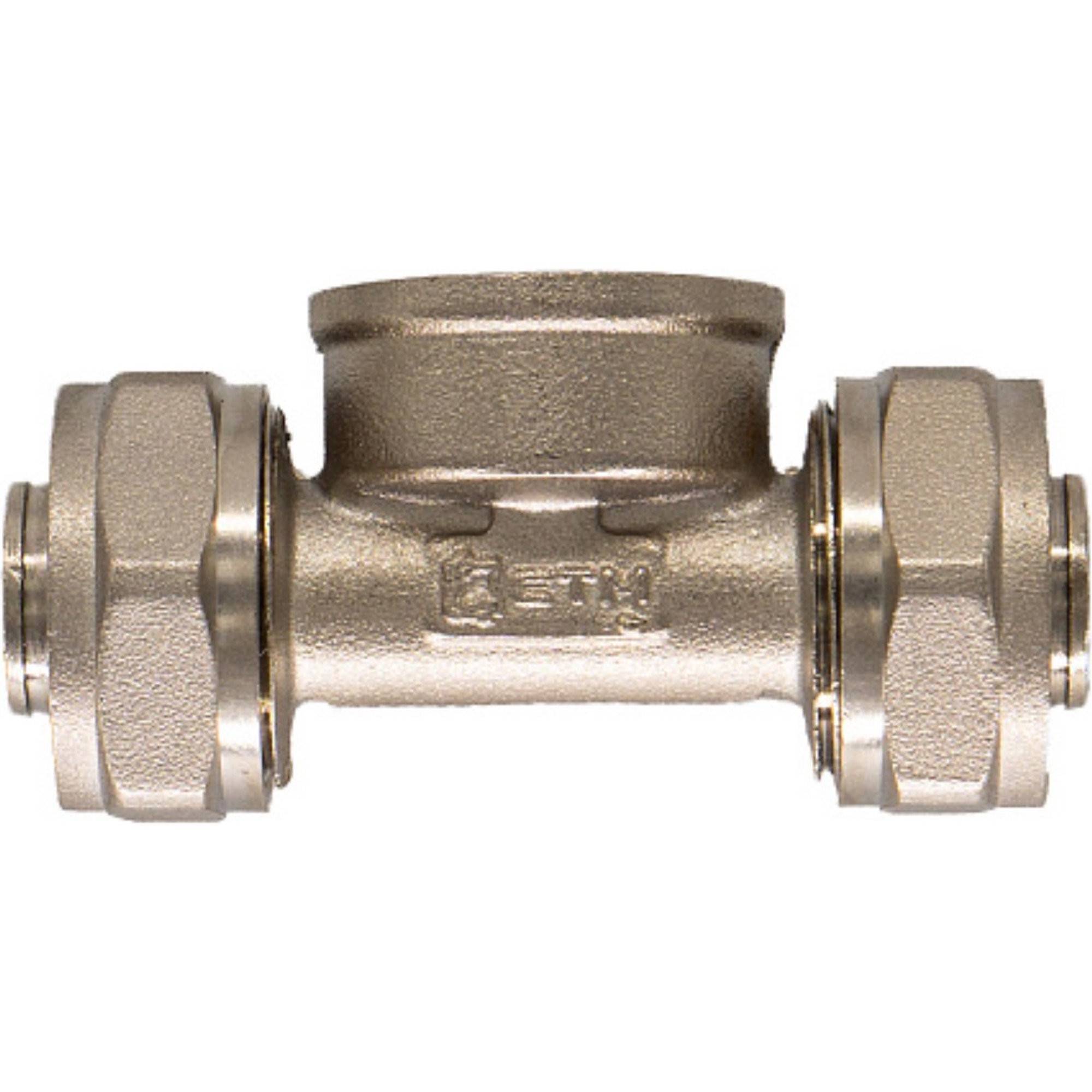 Тройник обжимной CTM 16х1/2х16 мм ВР для металлопластиковых труб CTF01612