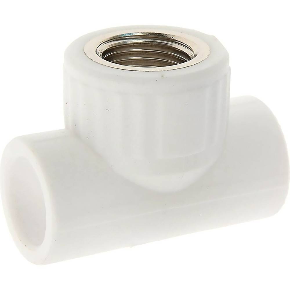 Тройник полипропиленовый РОСТерм PPR комбинированный 20х1/2х20 мм ВР НС-1517233