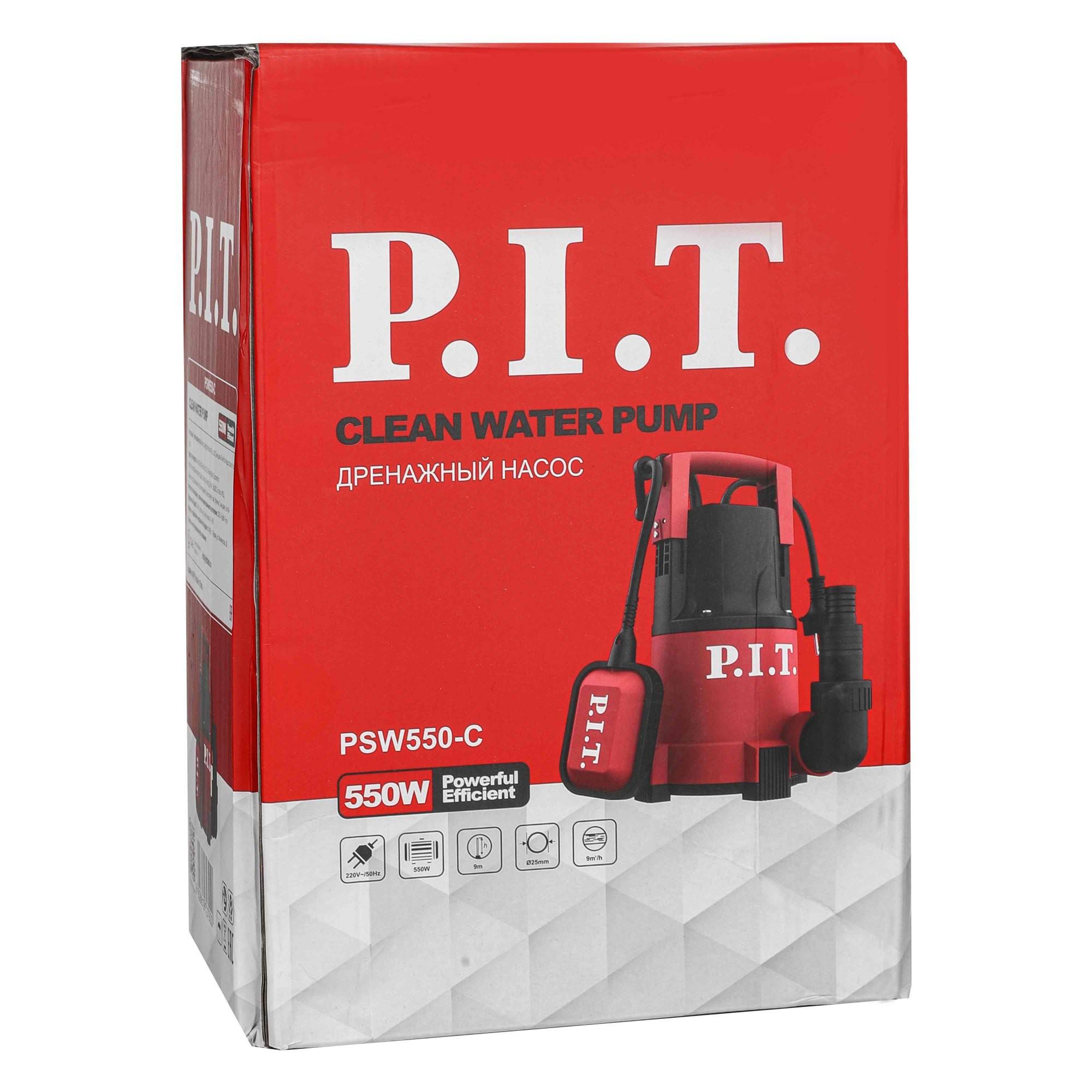 Дренажный насос P.I.T. PSW550-C 550 Вт для чистой воды 1506479