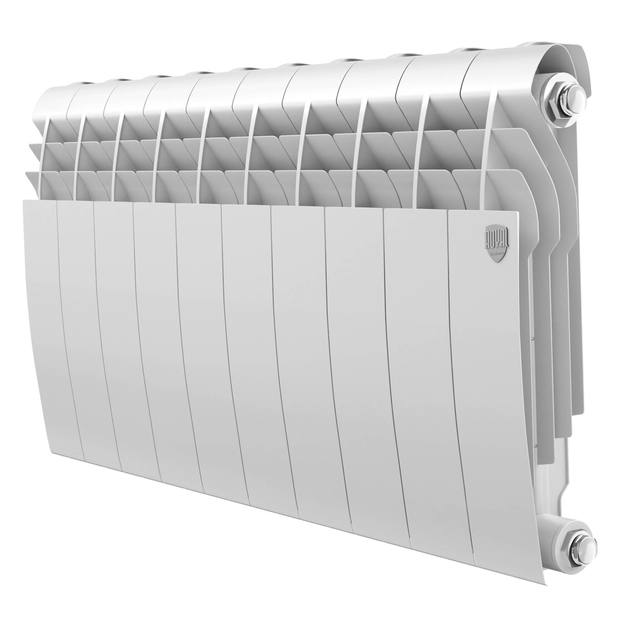 Радиатор биметаллический Royal Thermo BILINER B 350 10 секций боковое подключение Белый НС-1682237
