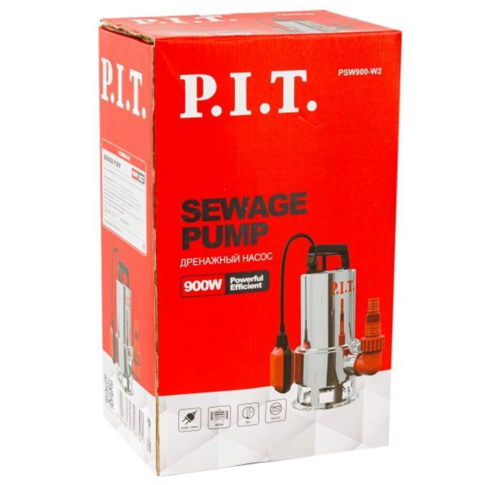 Дренажный насос P.I.T. PSW900-W2 900 Вт для грязной воды 1506482