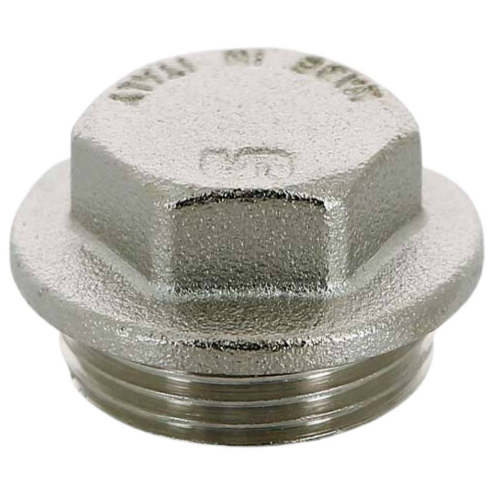 Заглушка латунная Uni-Fitt НР 1 дюйм никелированная 610N5000