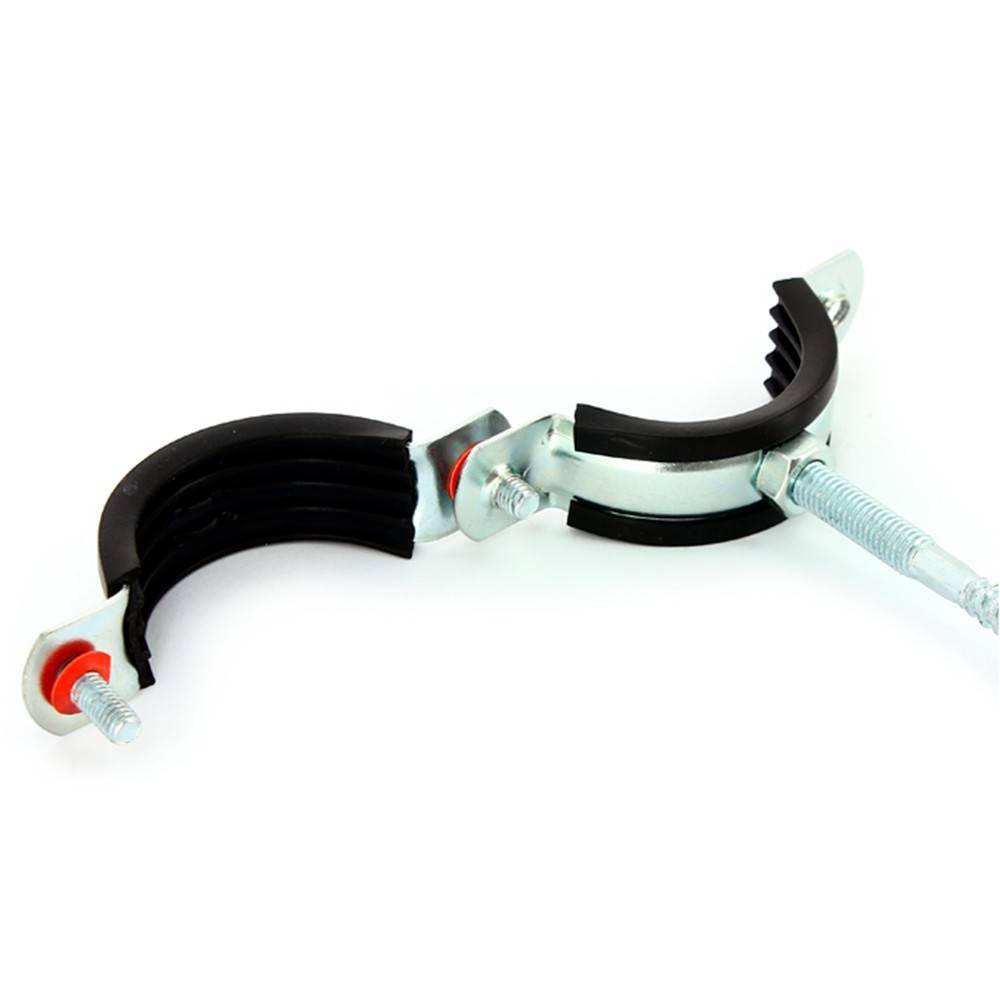 Хомут Uni-Fitt 2 1/2 75-80 мм с резиновым уплотнителем шпилькой и дюбелем 850Z7500