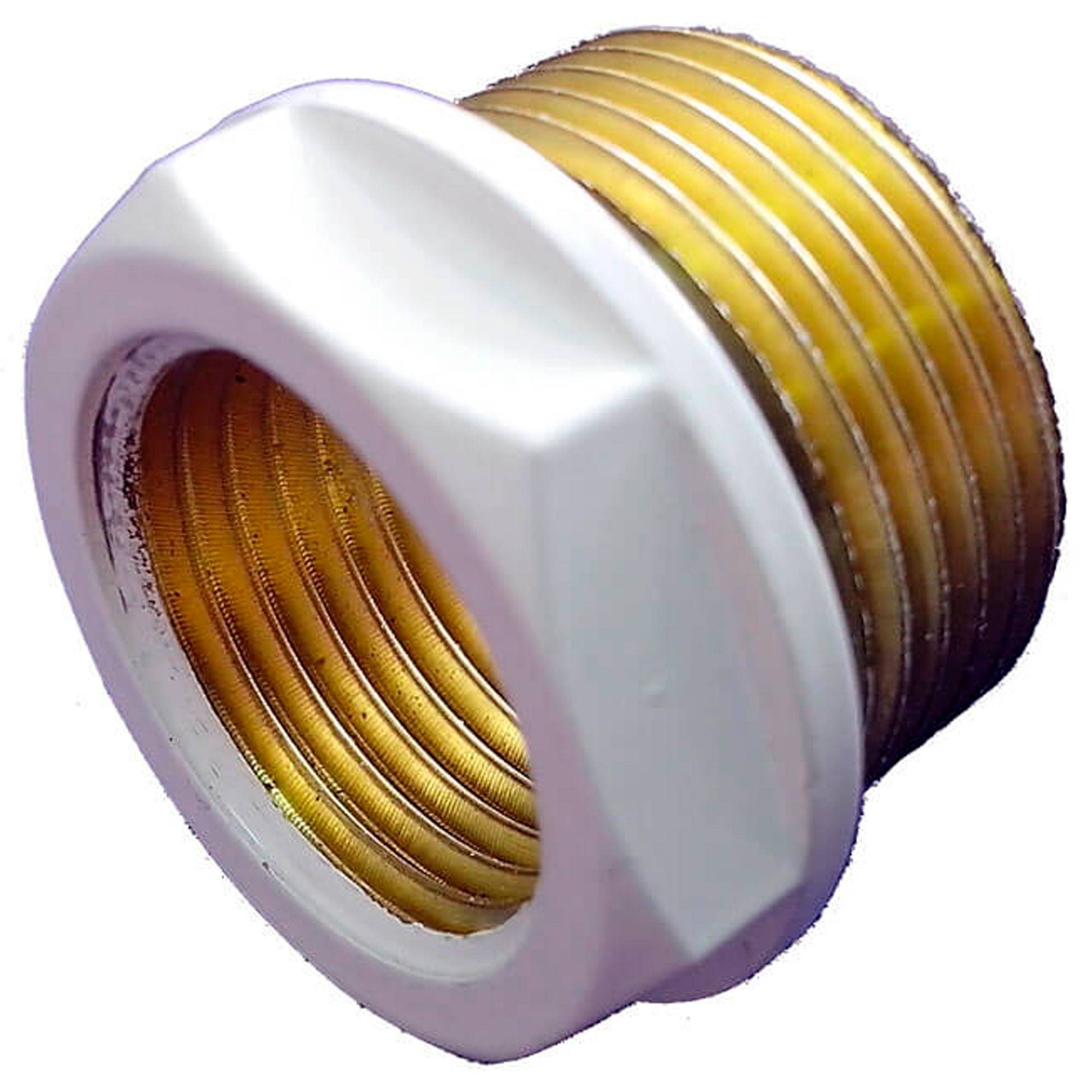 Переходник Schlosser 3/4 НР x 1/2 ВР белый с уплотнителем 602200061.RAL9016