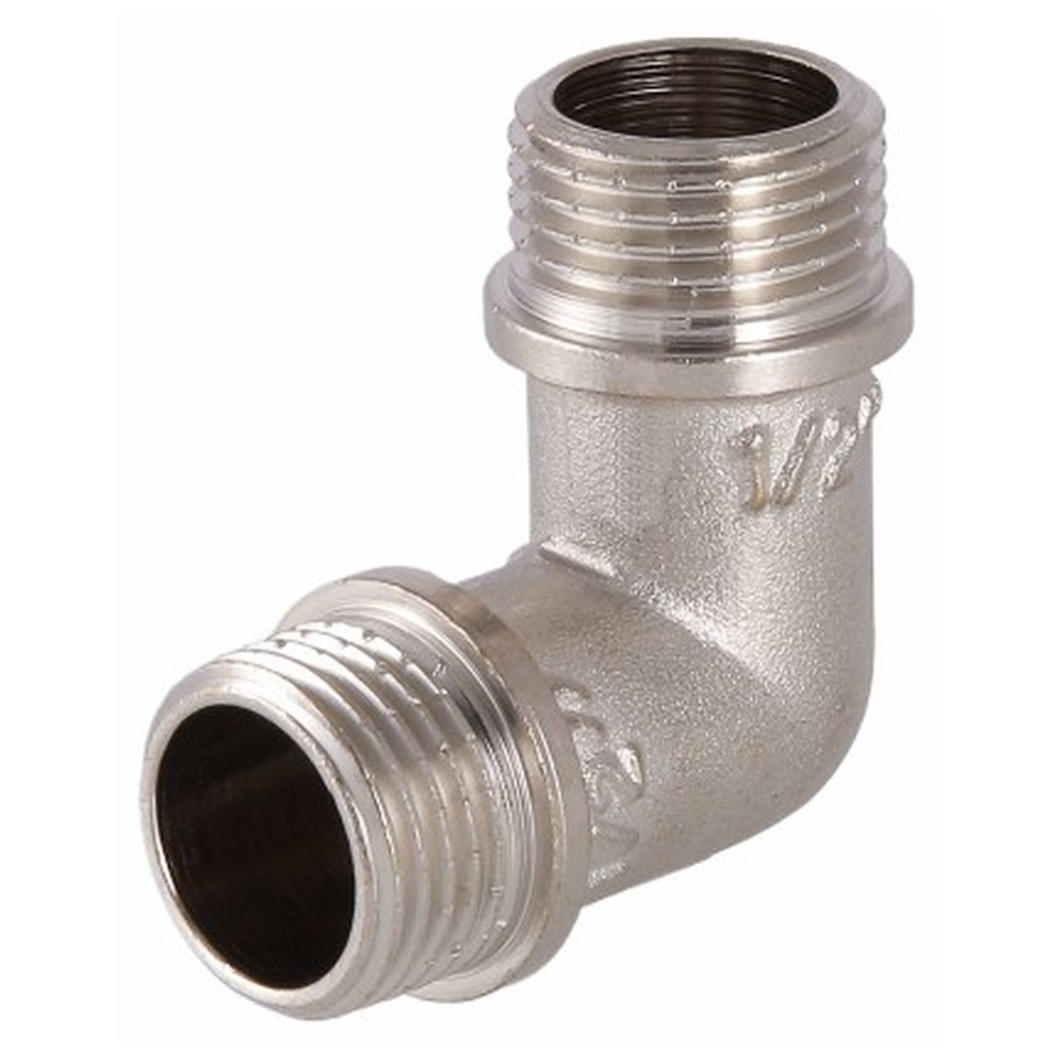 Угольник латунный VALTEC VTr.093.N 1/2 дюйма наружная-наружная резьба VTr.093.N.0004