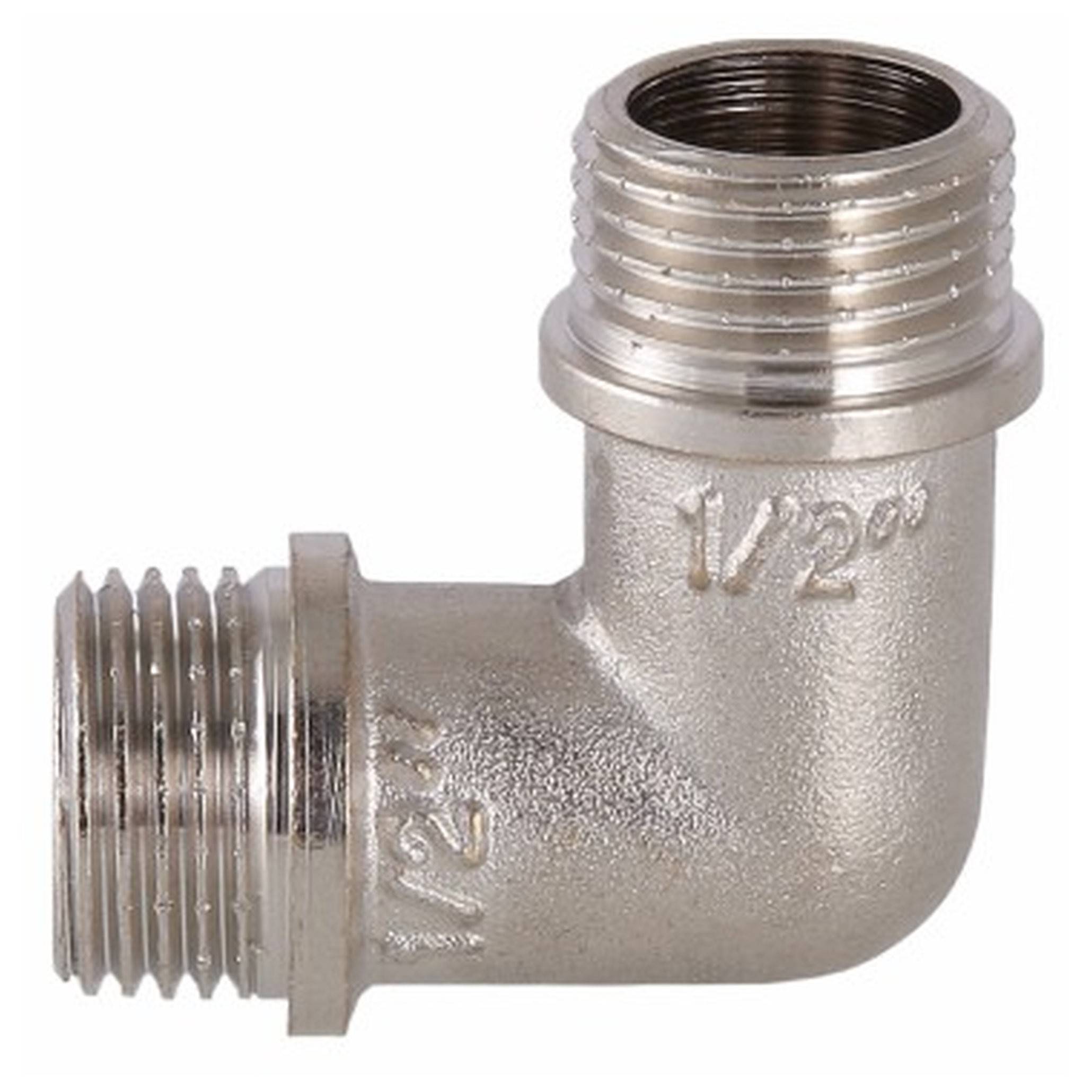 Угольник латунный VALTEC VTr.093.N 1/2 дюйма наружная-наружная резьба VTr.093.N.0004