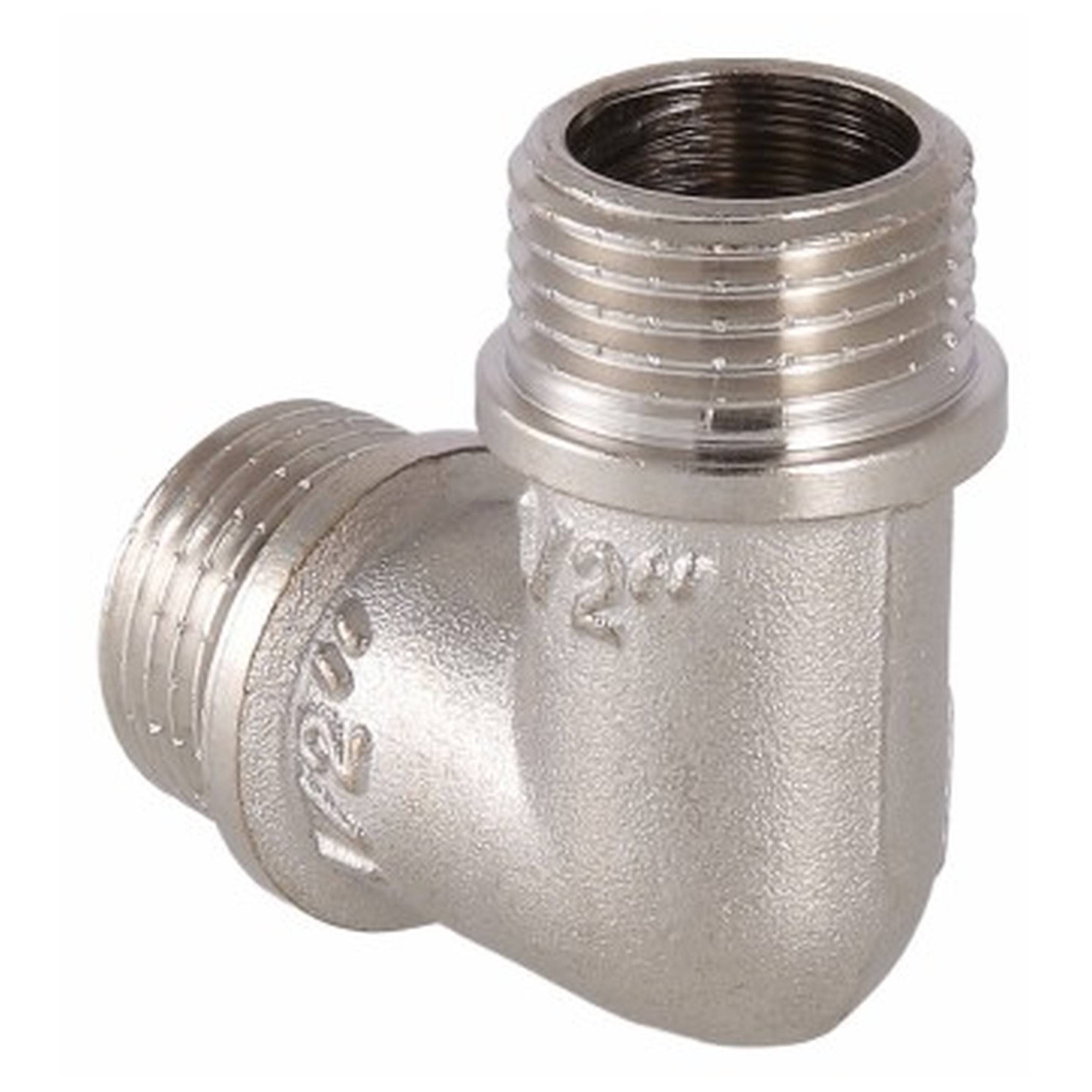 Угольник латунный VALTEC VTr.093.N 1/2 дюйма наружная-наружная резьба VTr.093.N.0004