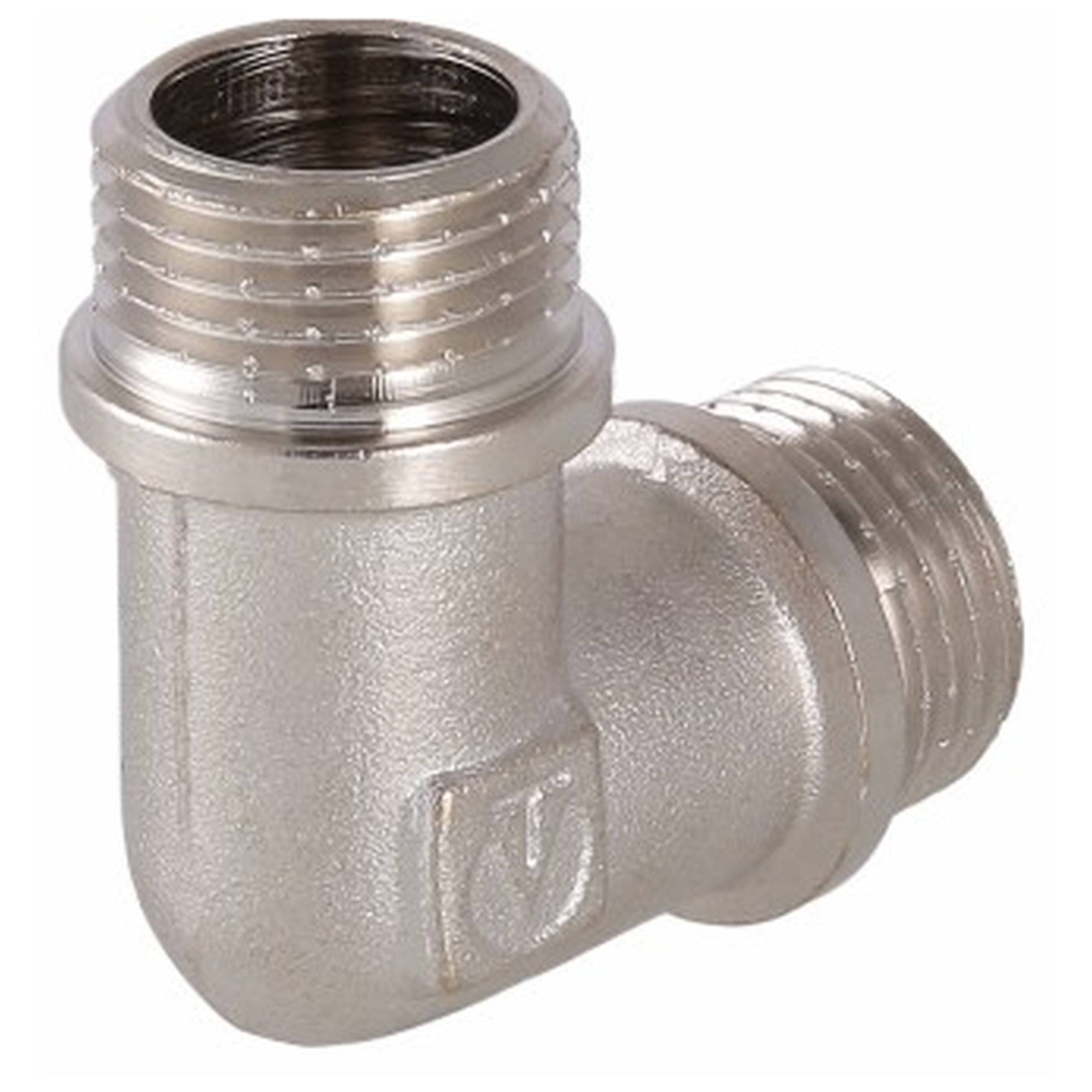 Угольник латунный VALTEC VTr.093.N 1/2 дюйма наружная-наружная резьба VTr.093.N.0004