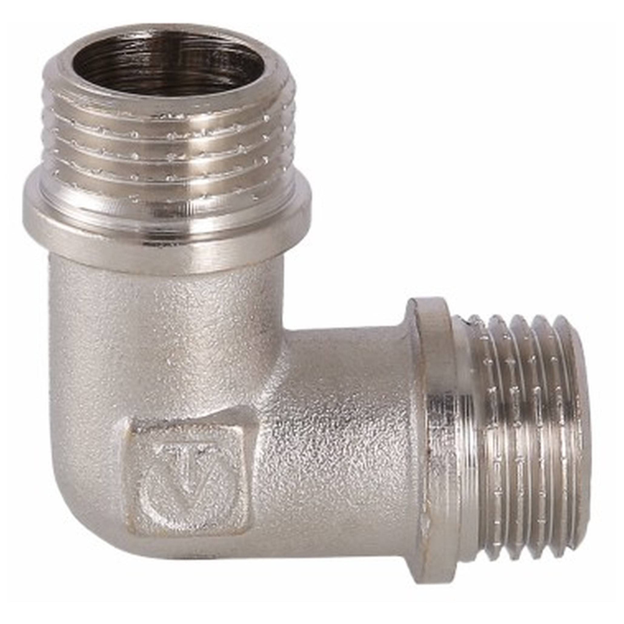 Угольник латунный VALTEC VTr.093.N 1/2 дюйма наружная-наружная резьба VTr.093.N.0004