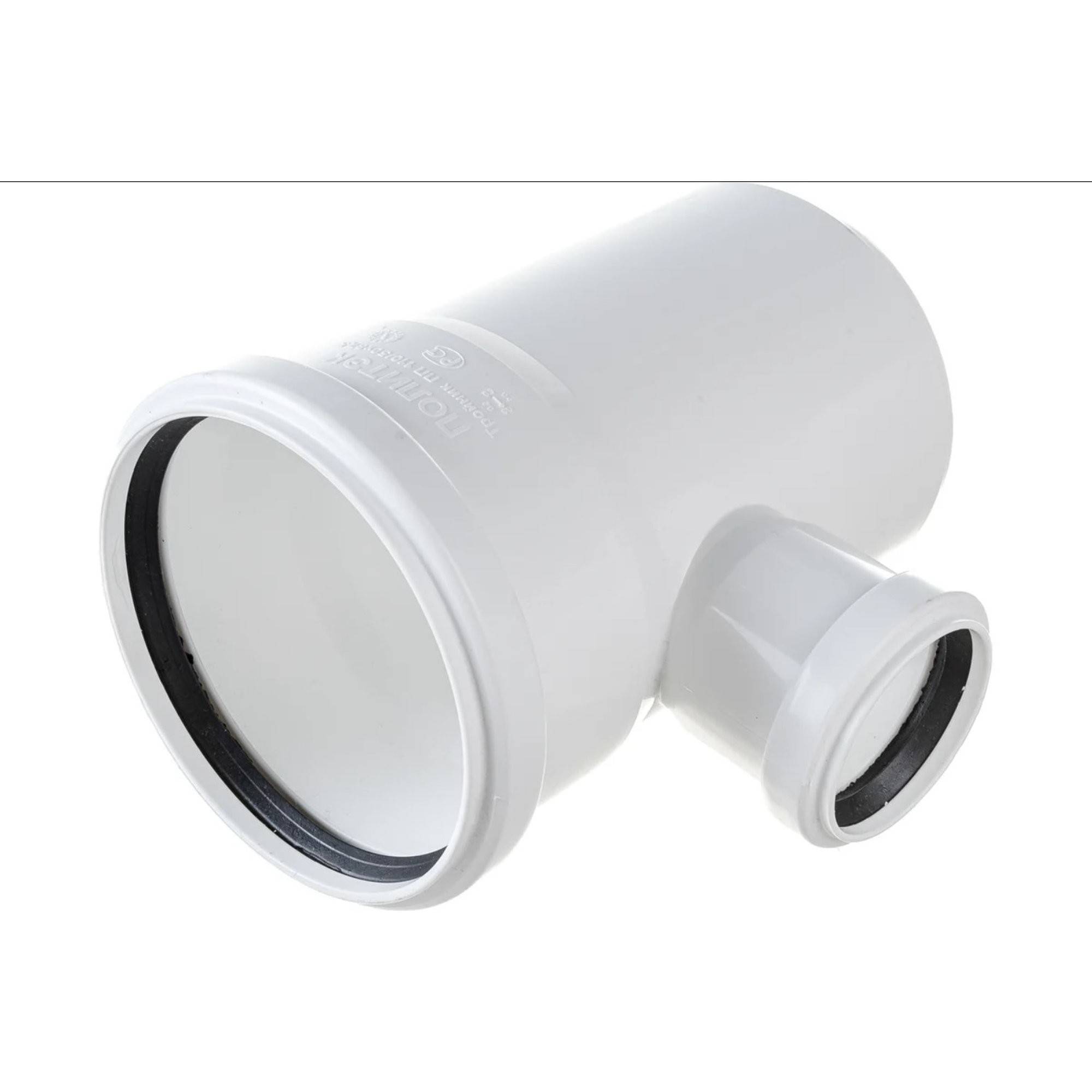 Тройник канализационный бесшумный Политэк ПП 110х50 мм 87.5° 1306913