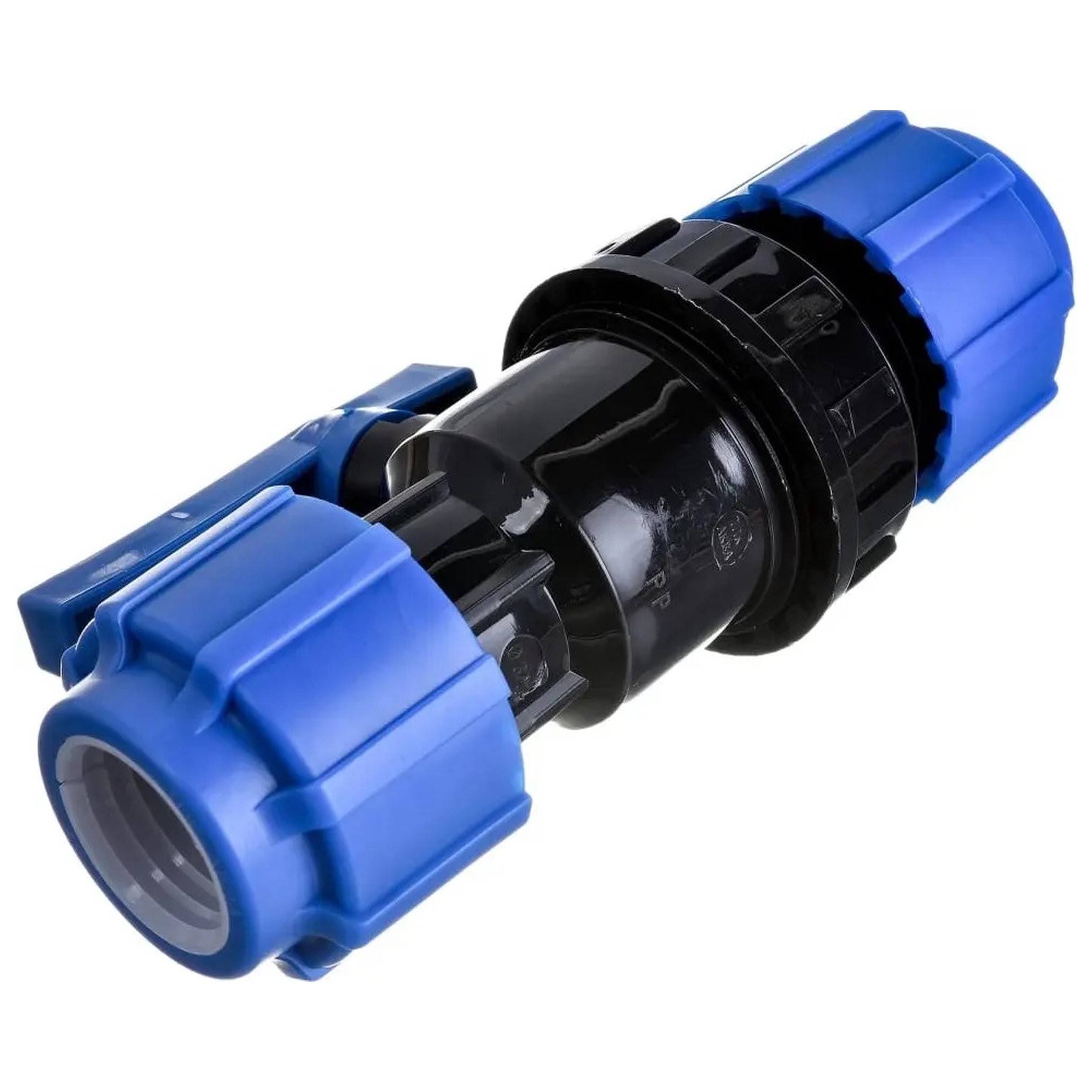 Кран шаровой компрессионный разъемный ТПК-АКВА d 20 мм 555220020