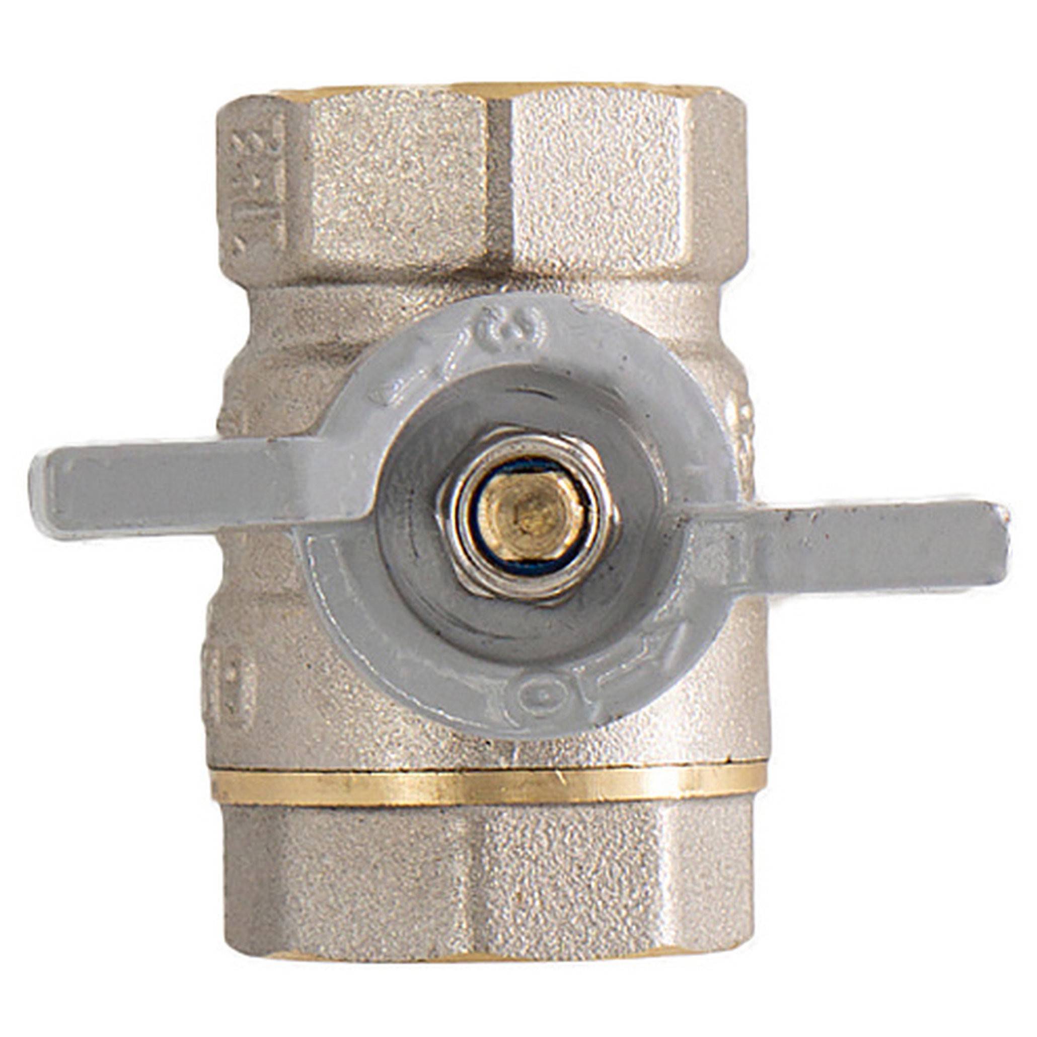 Кран шаровой для воды CTM СТАНДАРТ 1 г/г бабочка CWFFB001