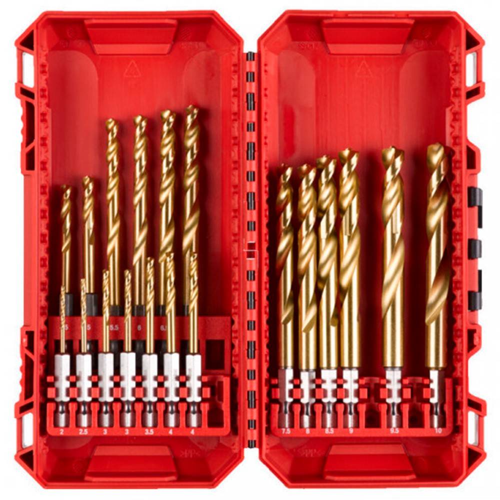 Набор сверл по металлу Milwaukee RedHEX HSS-TiN 19 шт 4932493866