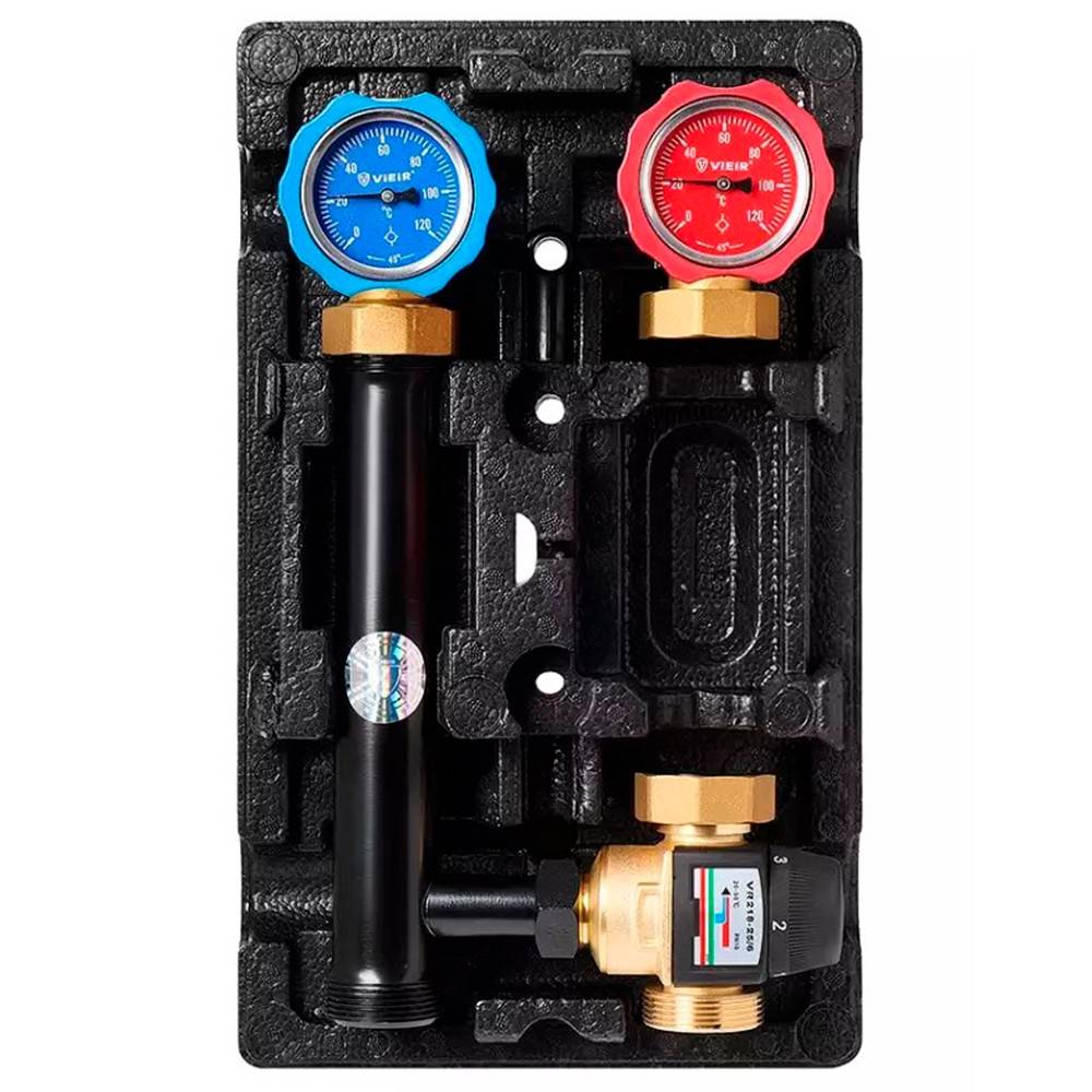 Насосно-смесительная группа VIEIR с термостатическим 3-ходовым клапаном без насоса VR218-25/6