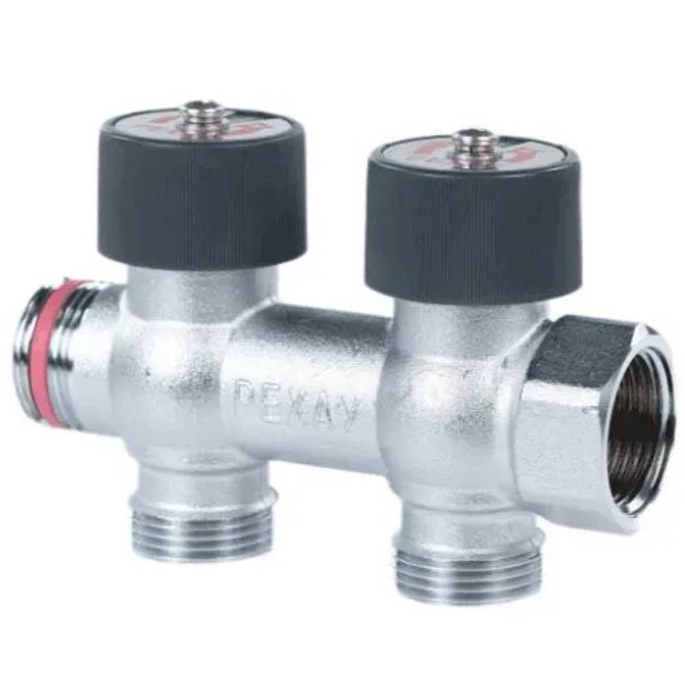 Коллектор распределительный REHAU 3/4 2 отвода 3/4 с плавной регулировкой 1656709