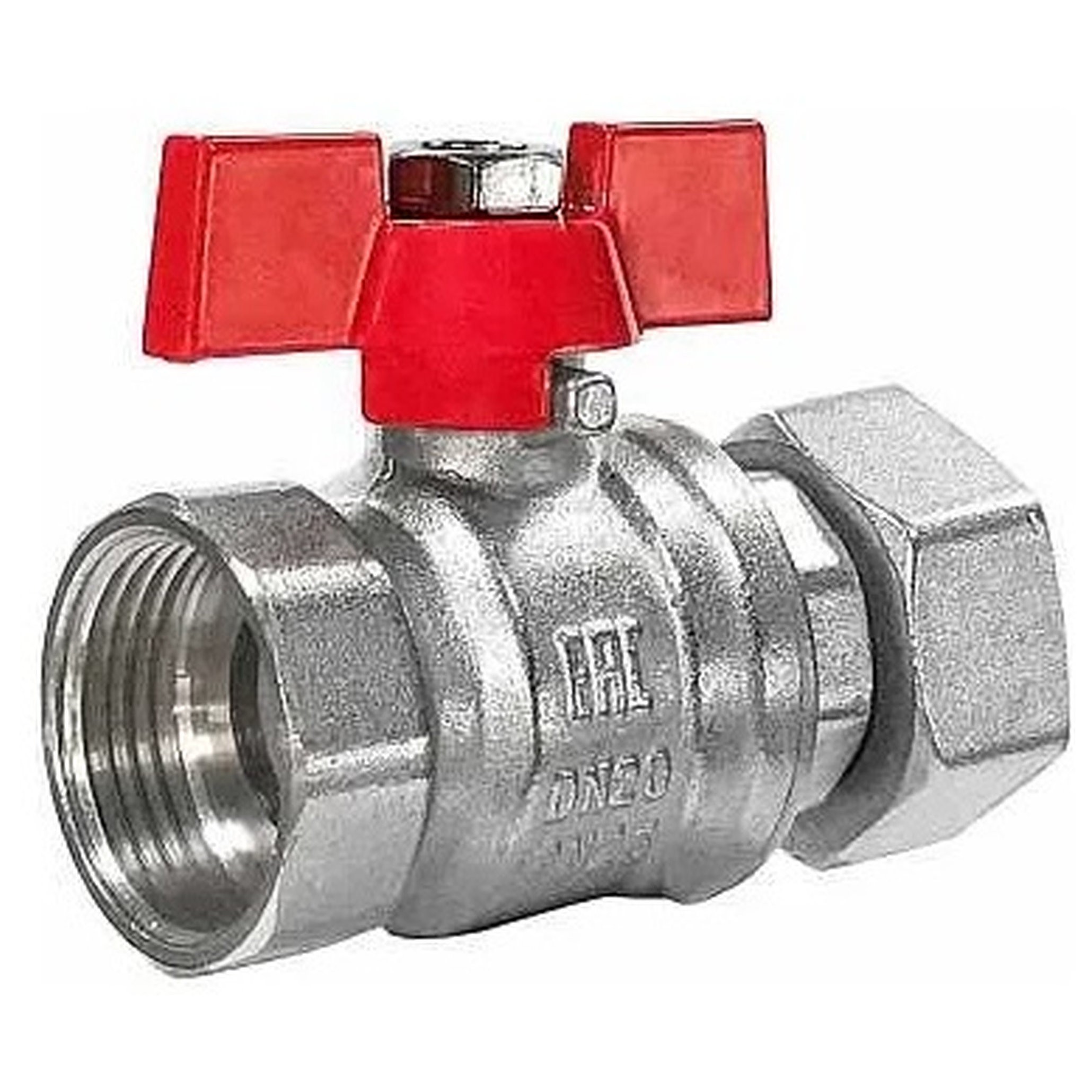 Кран шаровой STI 20 Г/Г с накидной гайкой для котлов 1609522