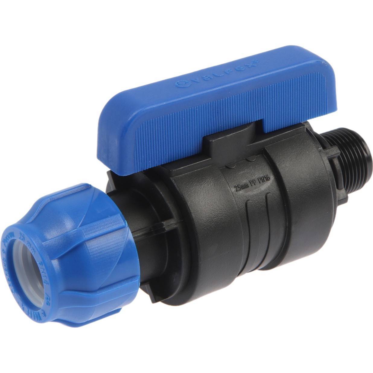 Кран шаровой компрессионный Valfex цанга-наружная резьба 25x3/4 1425603