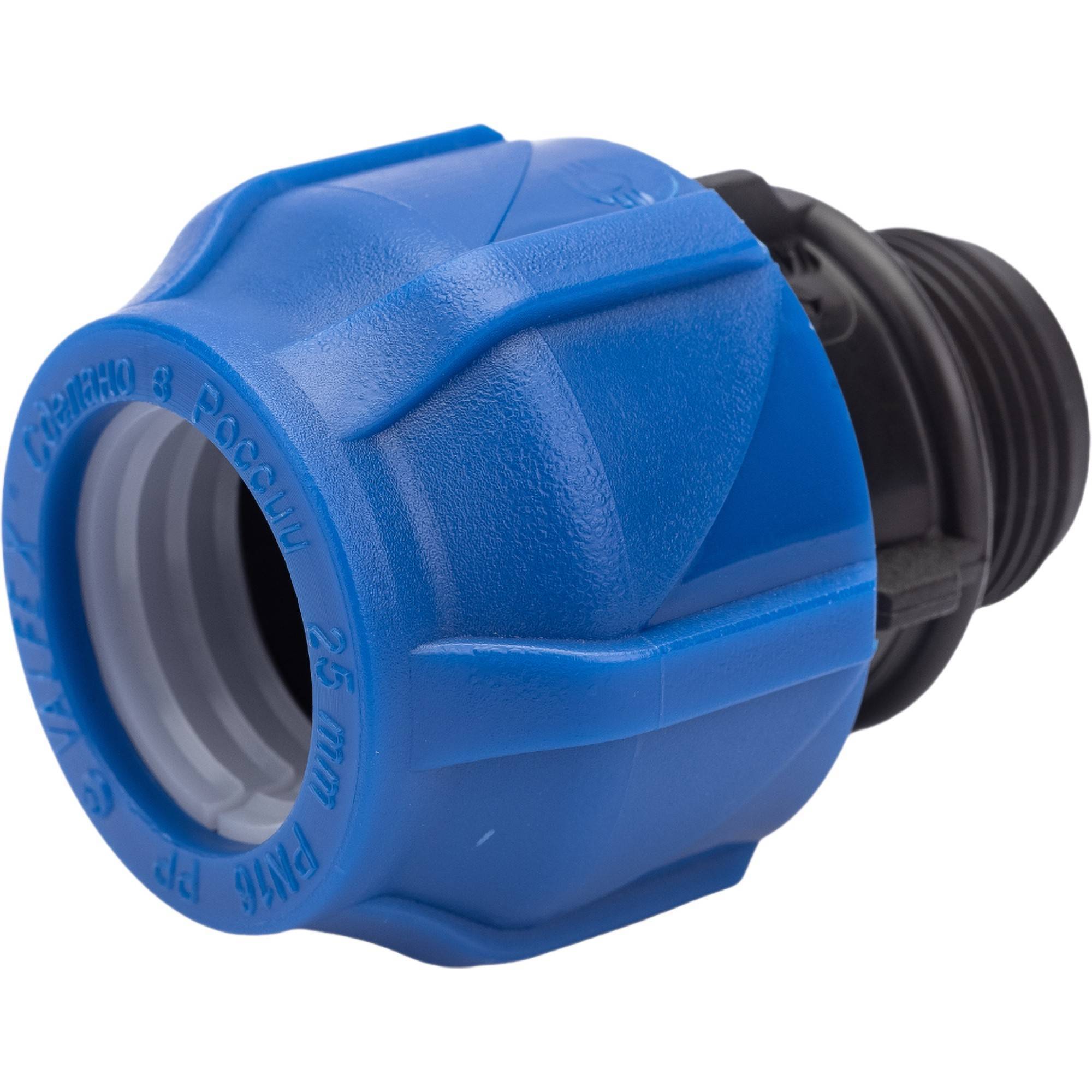 Муфта компрессионная Valfex ПНД с наружной резьбой 25х3/4 НС-1425656