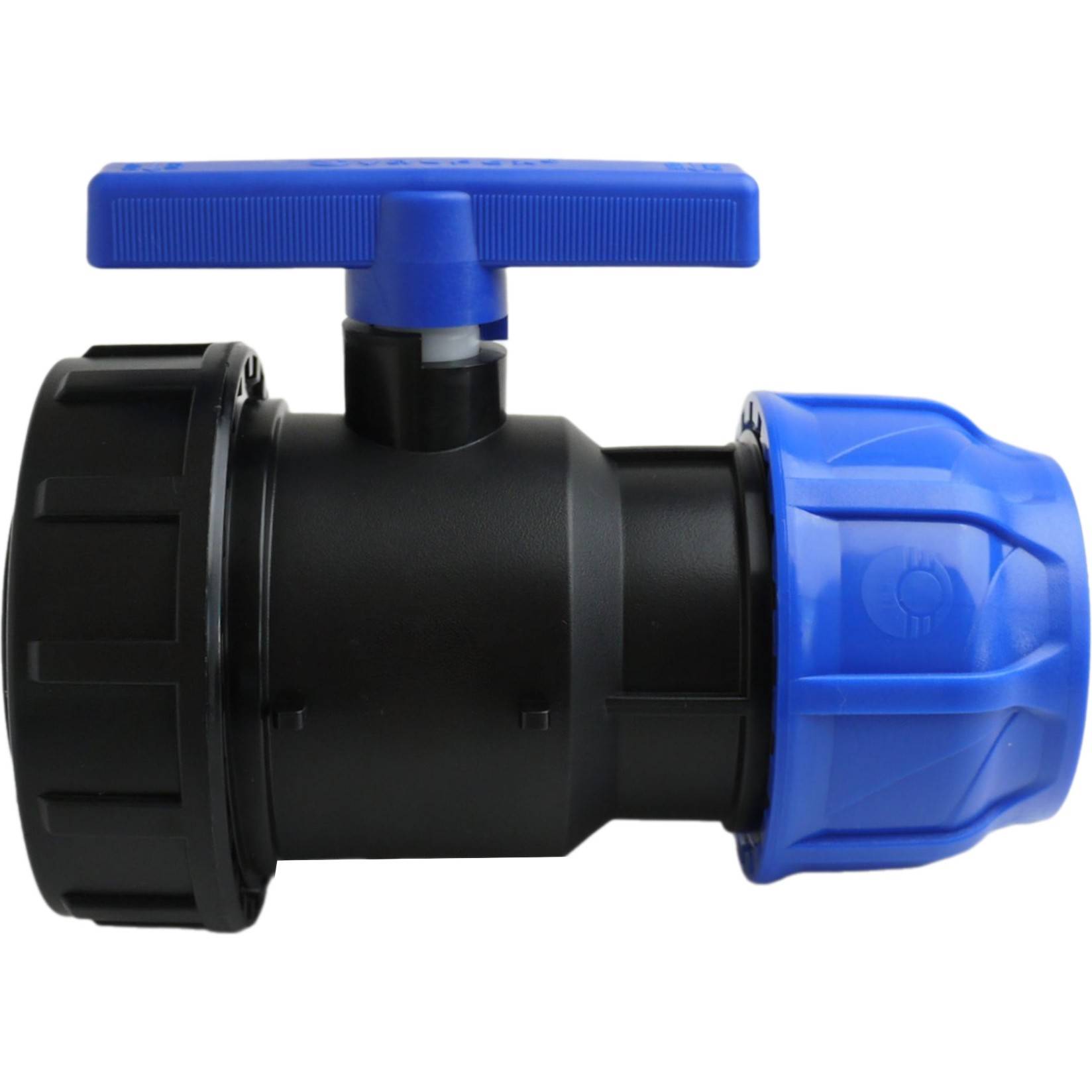 Кран шаровой компрессионный VALFEX ПНД 40 мм x 1 ВР разборный 1425598