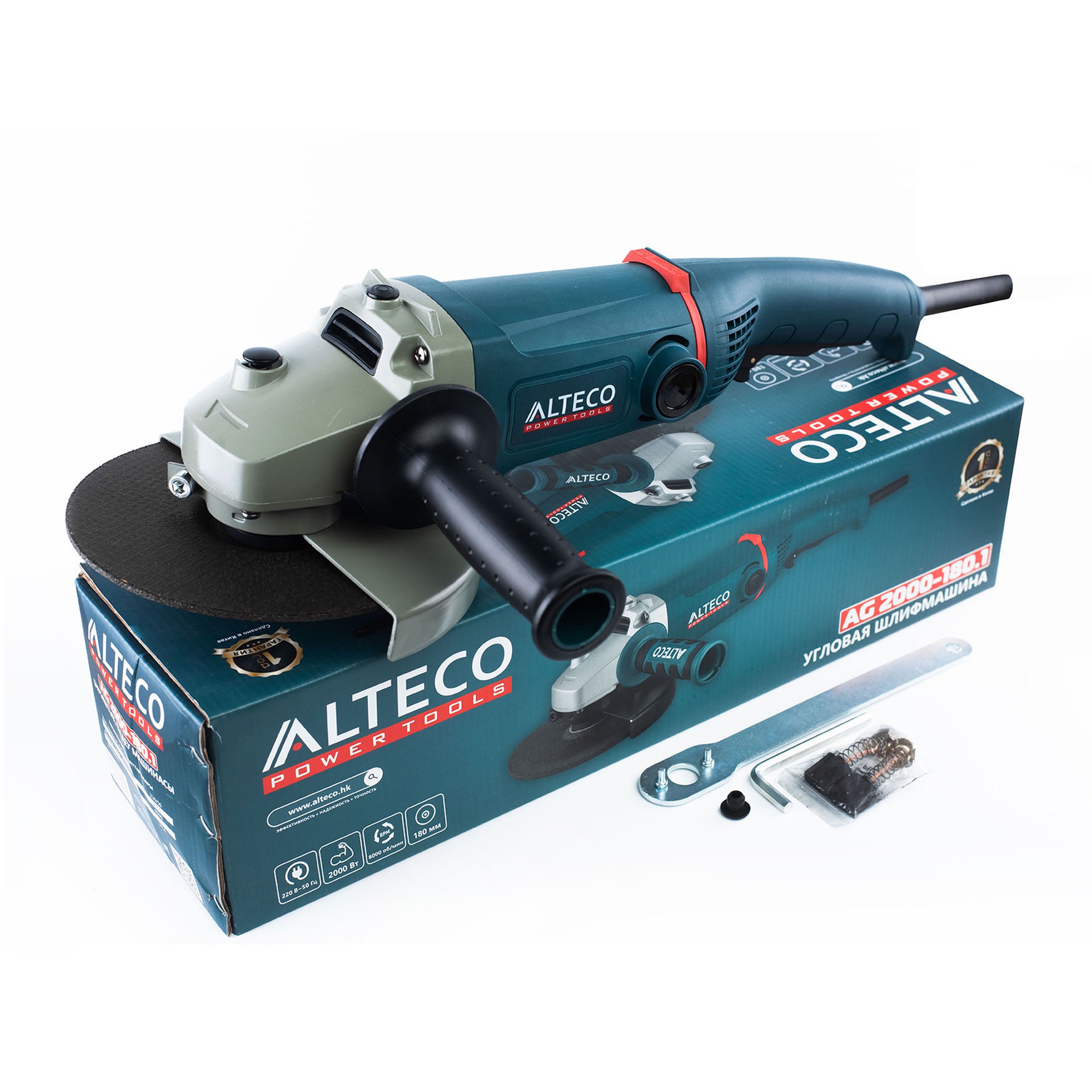 Угловая шлифмашина ALTECO AG 2000-180.1 2000 Вт 180 мм AG 2000-180.1