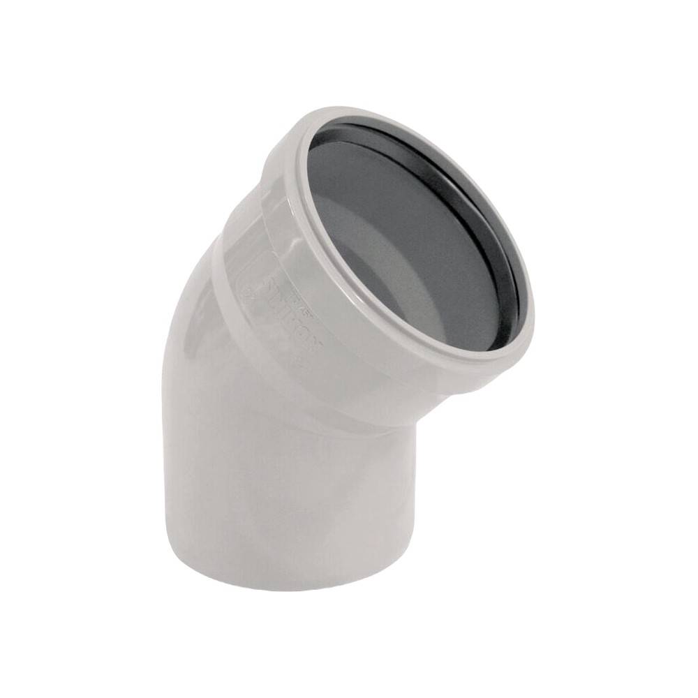 Отвод ХЕМКОР ШУМЭКС НПВХ малошумный 110 мм 87° 1455285