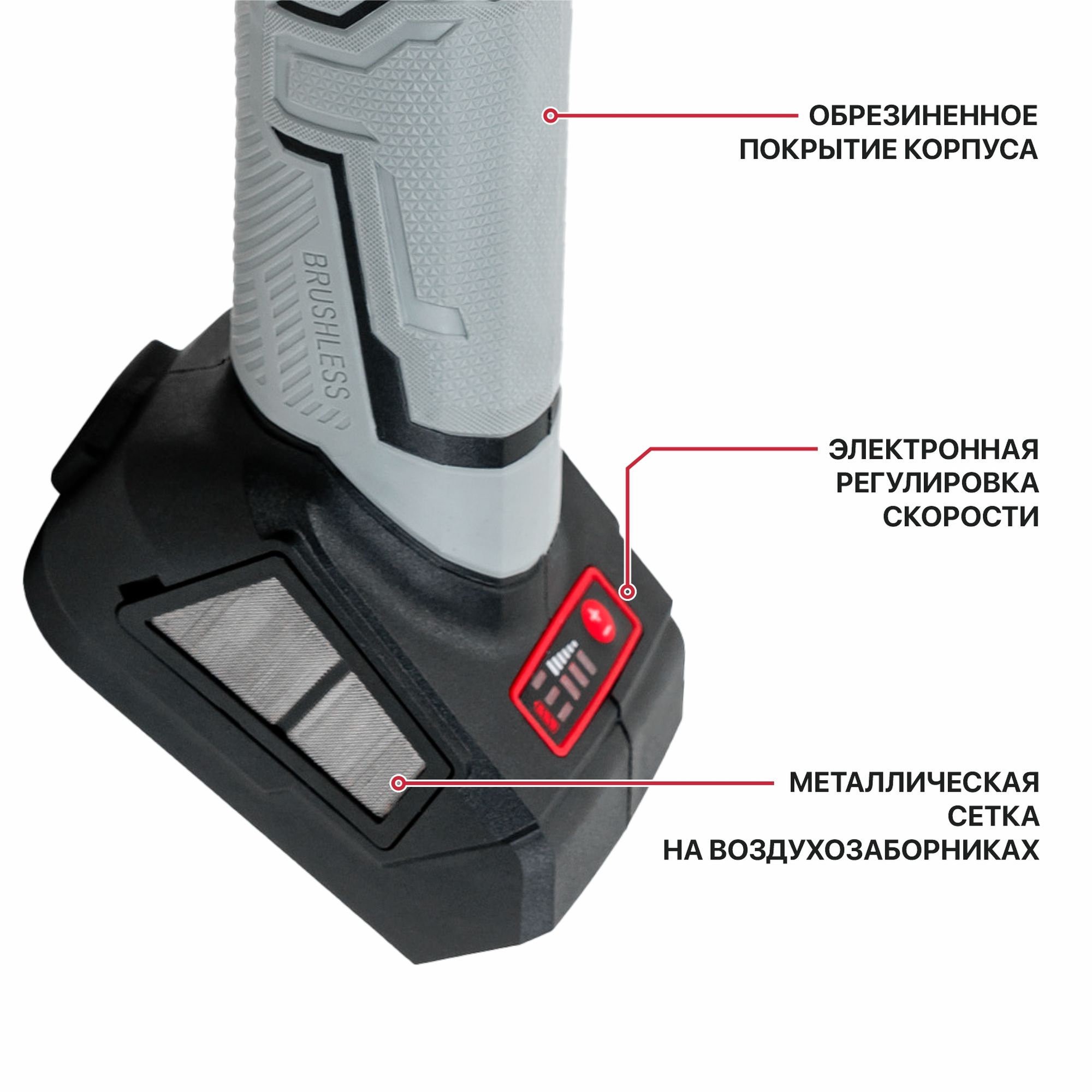 Аккумуляторная угловая шлифмашина P.I.T. PWS20H-125B SOLO 125 мм 20 В бесщеточная PWS20H-125B