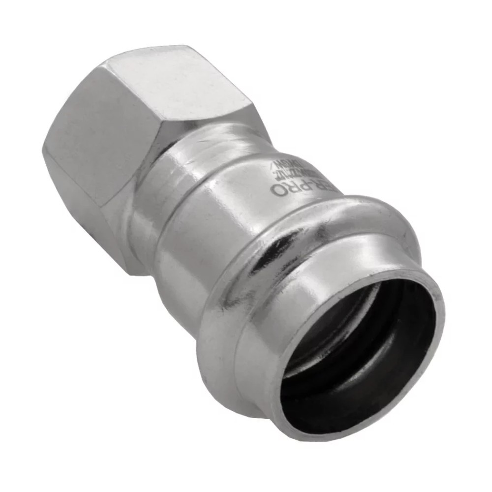 Соединитель прямой VIEIR VER-PRO из нержавеющей стали 22х1/2 ВР VER9022205