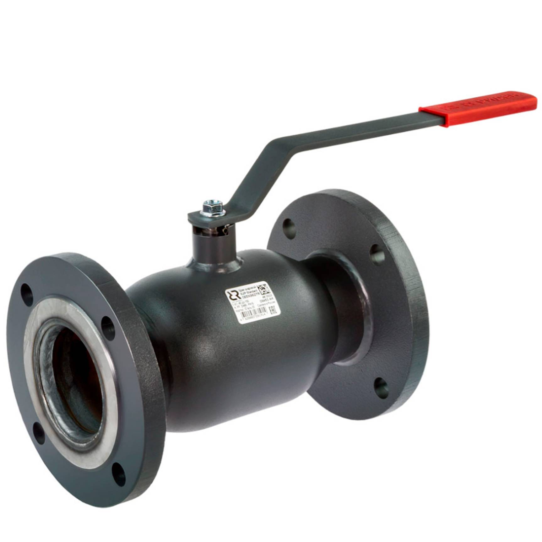 Кран шаровой Ридан JiP-R Standard FF Ду 150 Ру 16 фланцевый с рукояткой 1457328