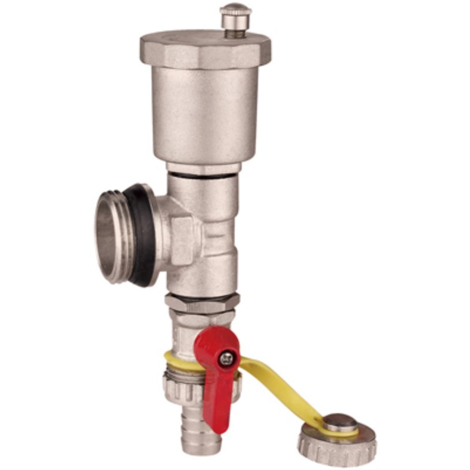 Тройник коллекторный VIEIR 1 в сборе с воздухоотводчиком и дренажным краном VR1108