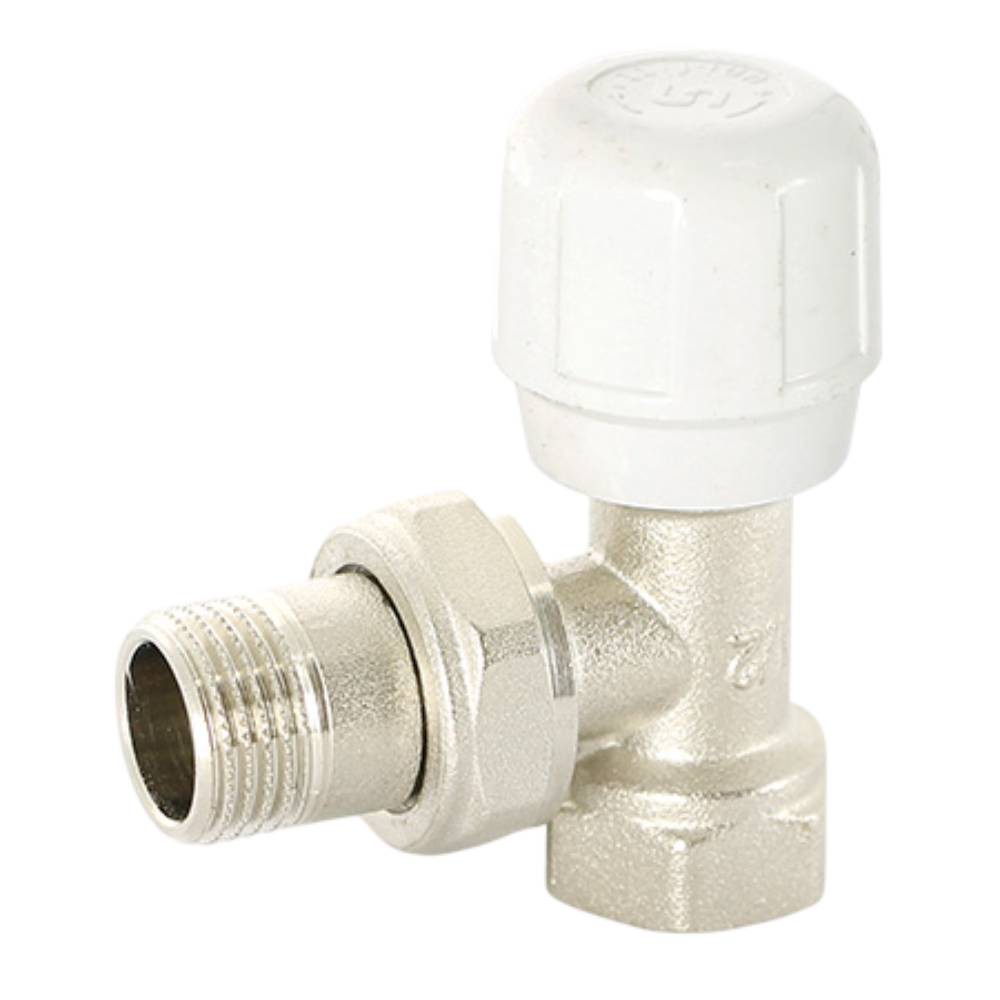 Вентиль радиаторный Uni-Fitt ручной угловой 1/2 НВ никелированный 101N2000