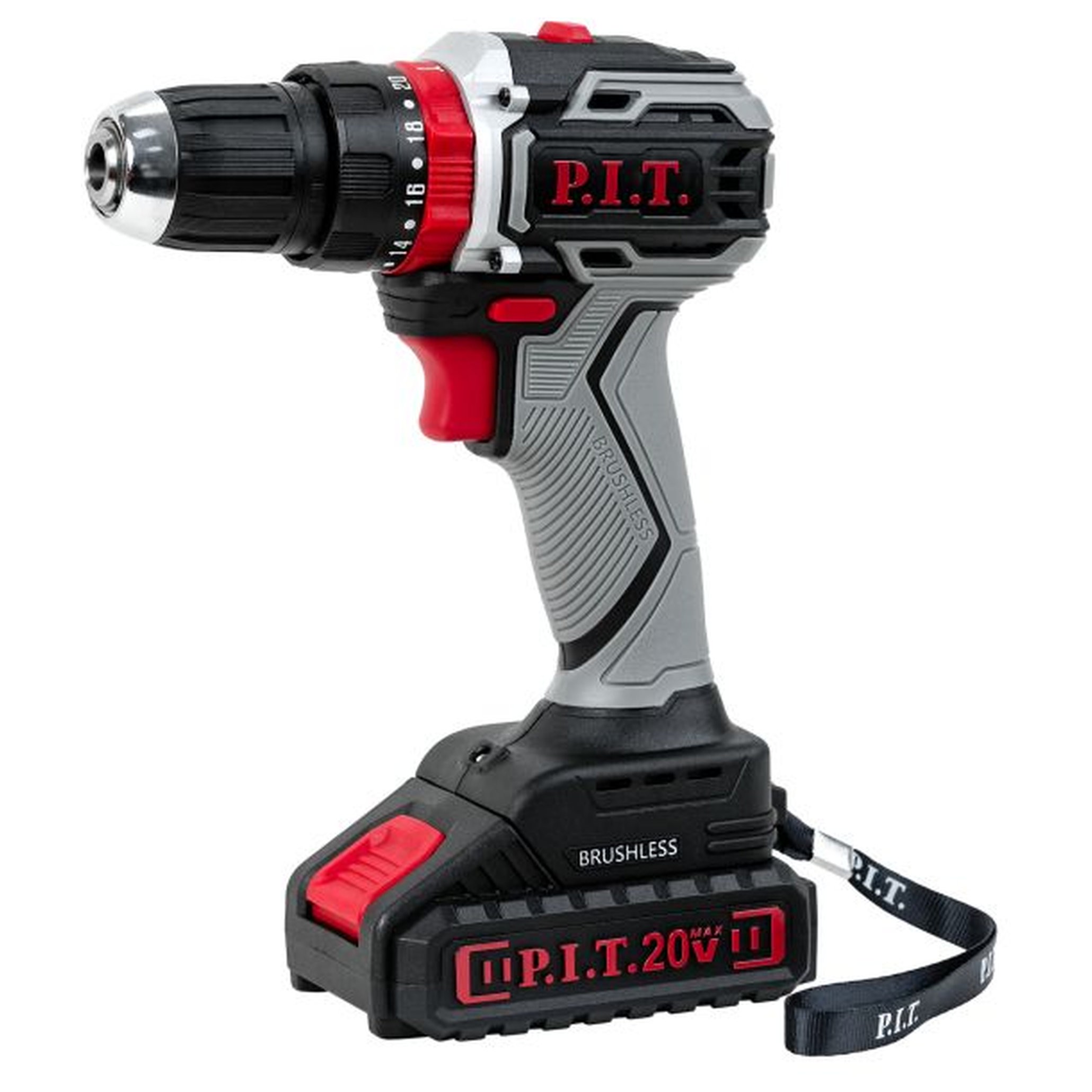 Дрель-шуруповерт ударная аккумуляторная бесщеточная P.I.T. PSR18-D4 20 В 2x1.5 Ач кейс PSR18-D4